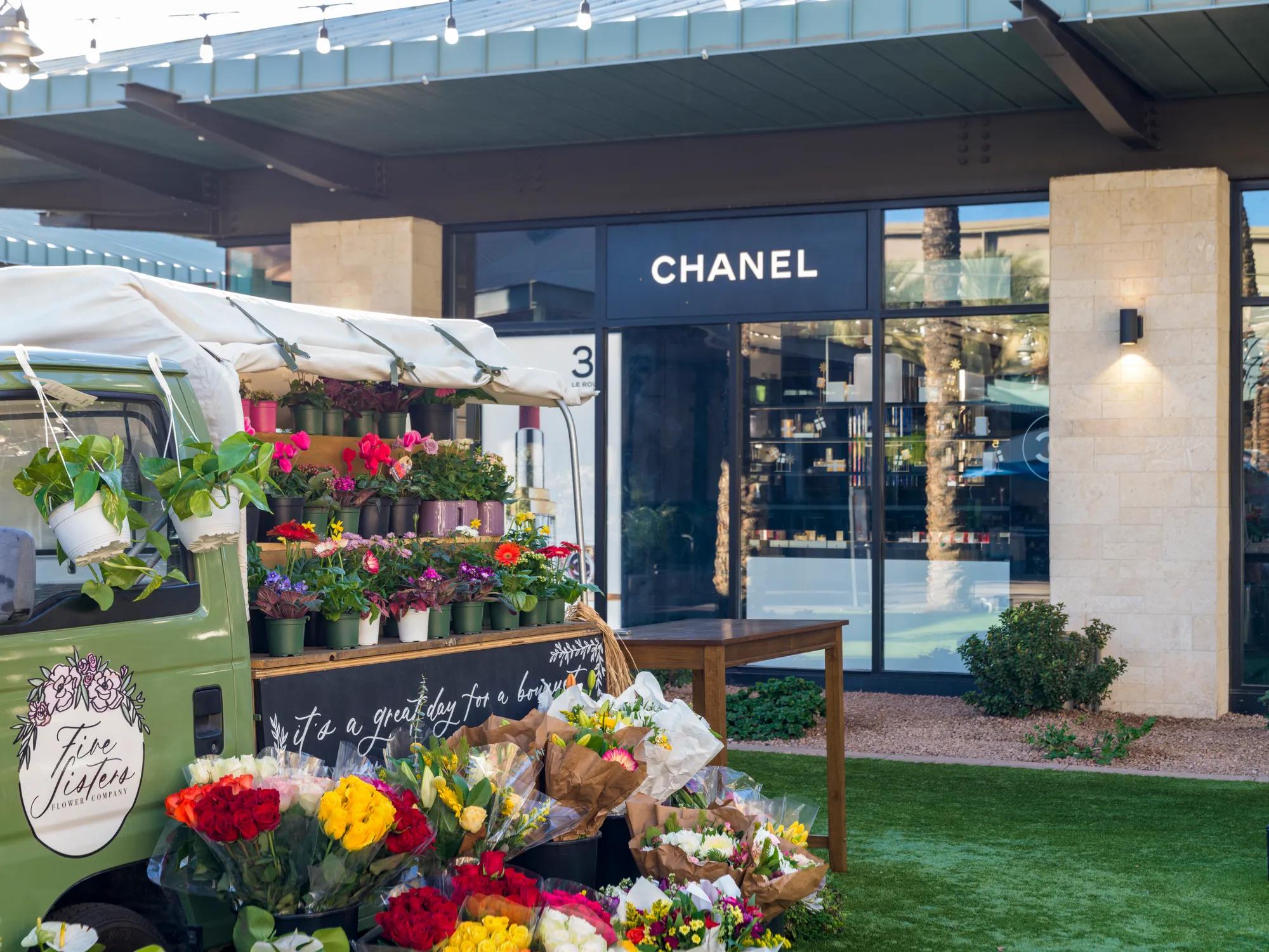 chanel store with flower cart modera reserve scottsdale apartment homes for rent in az