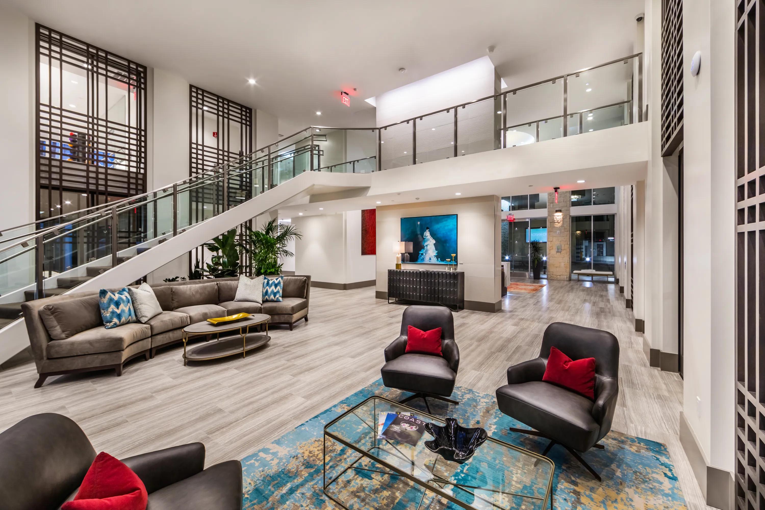 grand lobby and leasing office 580 anton apartments for rent in costa mesa ca