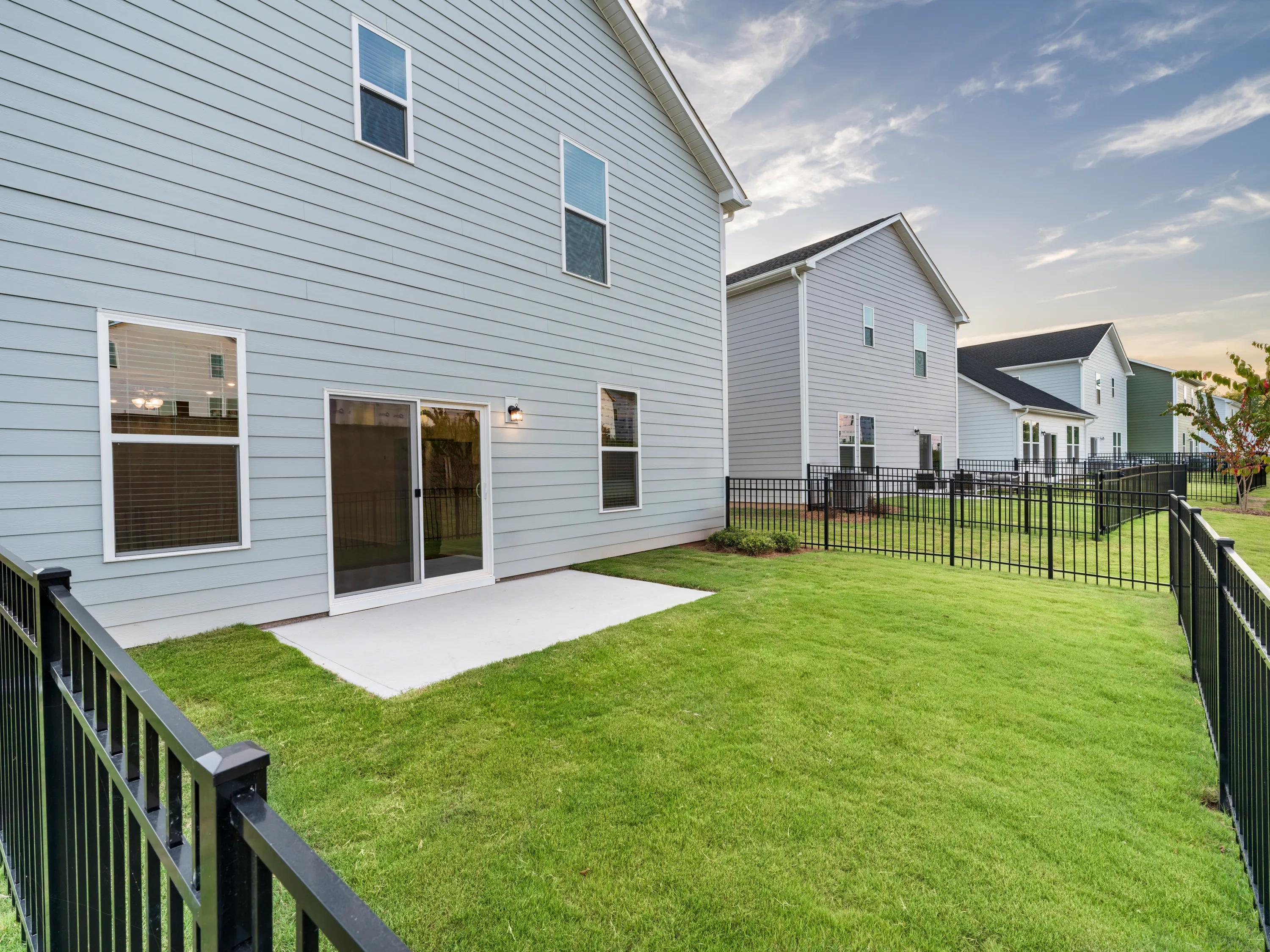 private fenced in back yard and patio space amavi brier creek homes for rent in durham nc