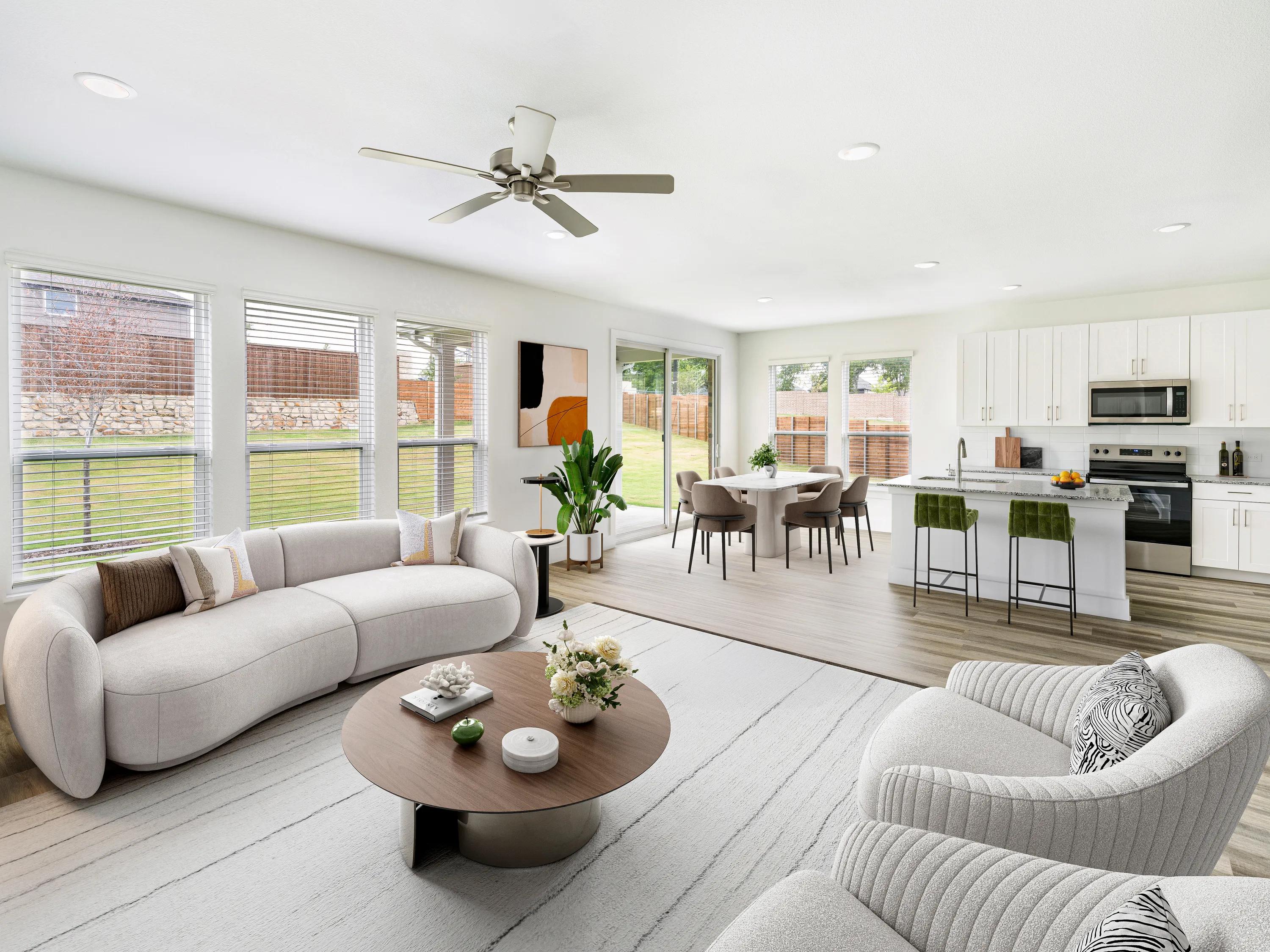 living room with furniture at amavi celina single family homes for rent in texas