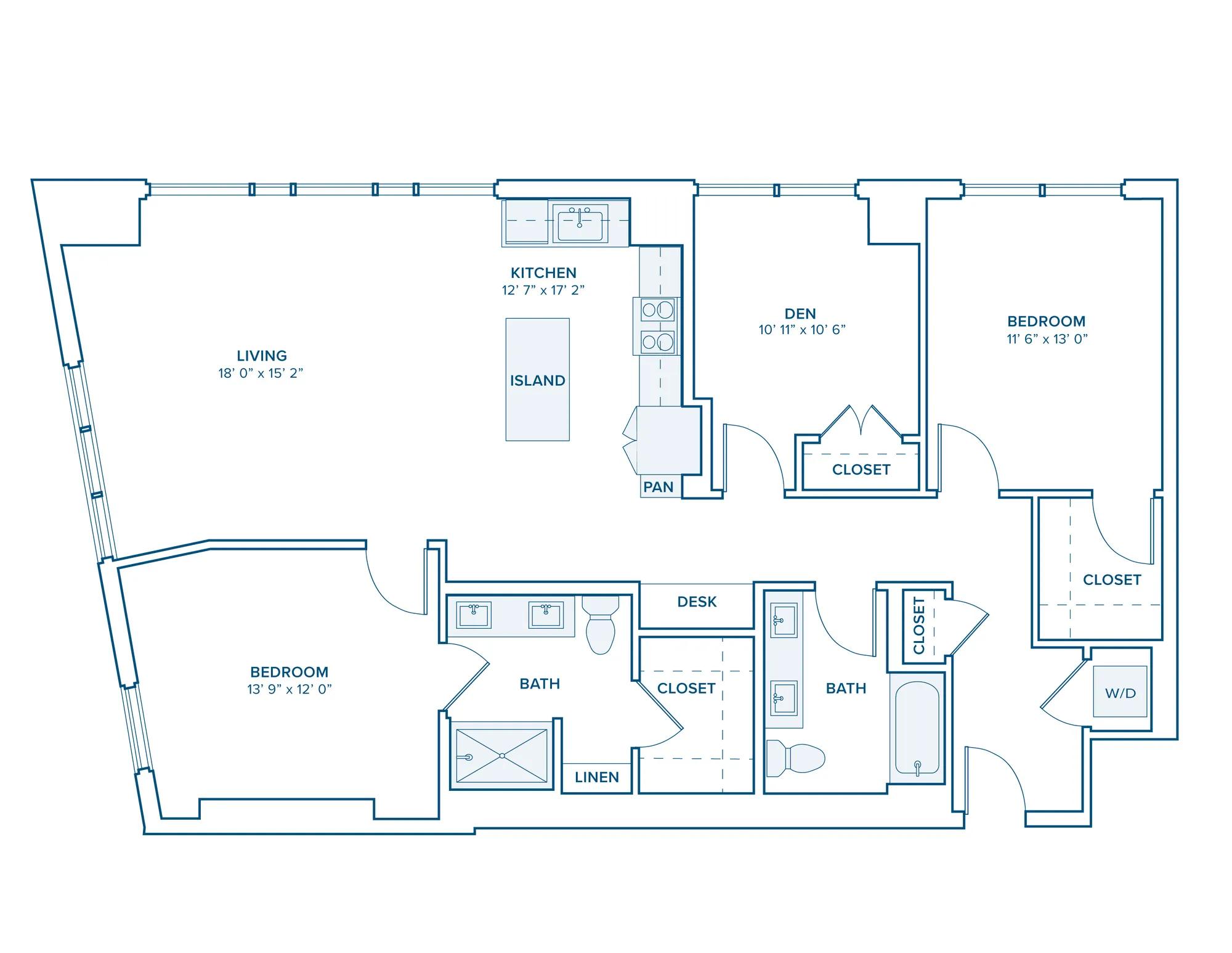 B10D: Spacious 2 Bed 2 Bath in Nashville | 1500 sq ft
