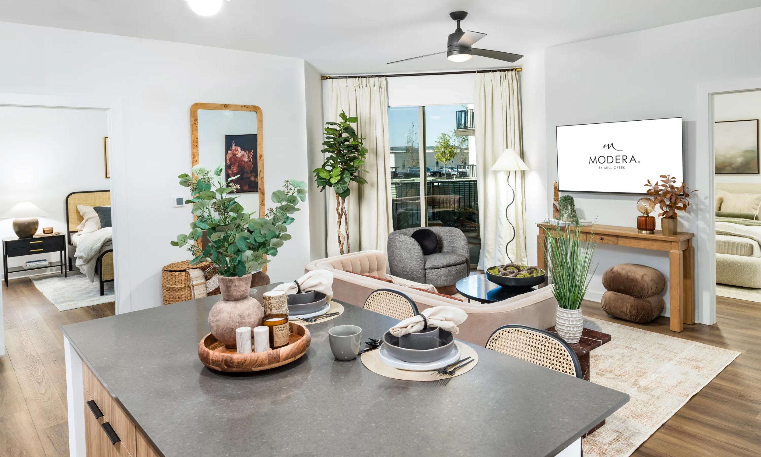 living room area modera nations apartments in nashville tn for rent