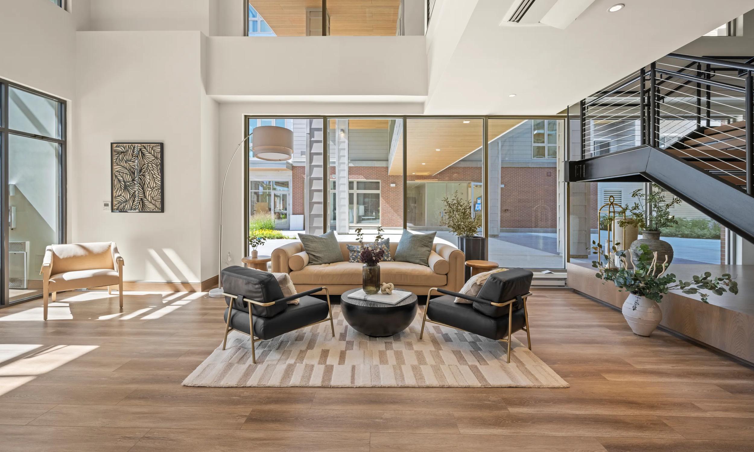 modera newton community clubroom apartments in newton ma