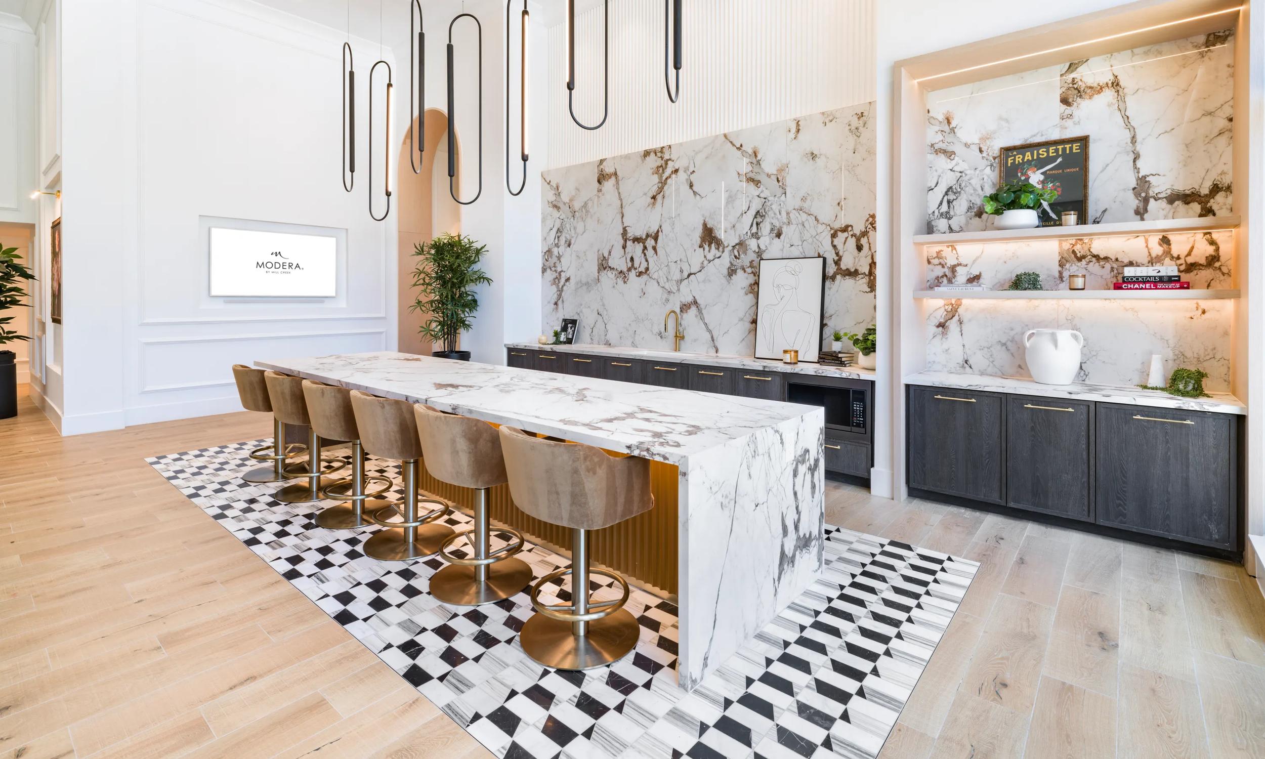 leasing lobby with modern accents modera nations apartments in nashville tn for rent