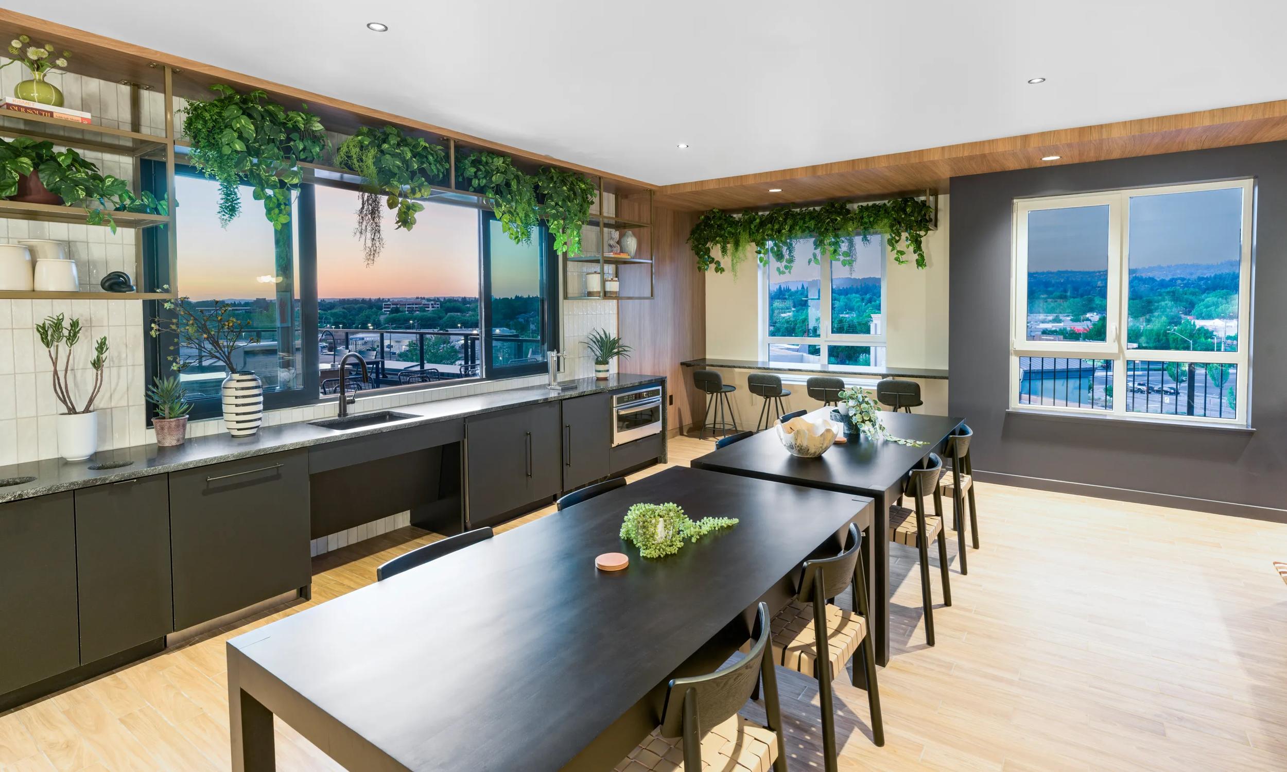 modera beaverton apartments in beaverton or near portland community lounge area