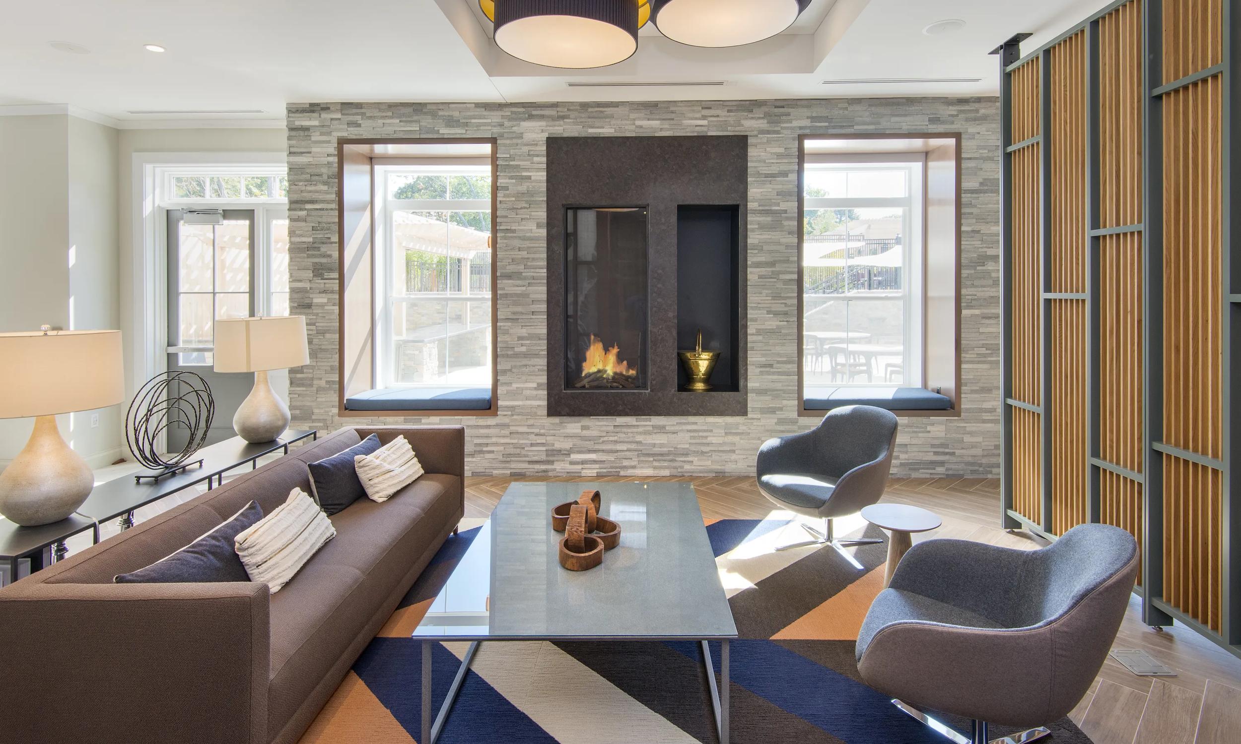 community lounge modera needham apartment home boston ma