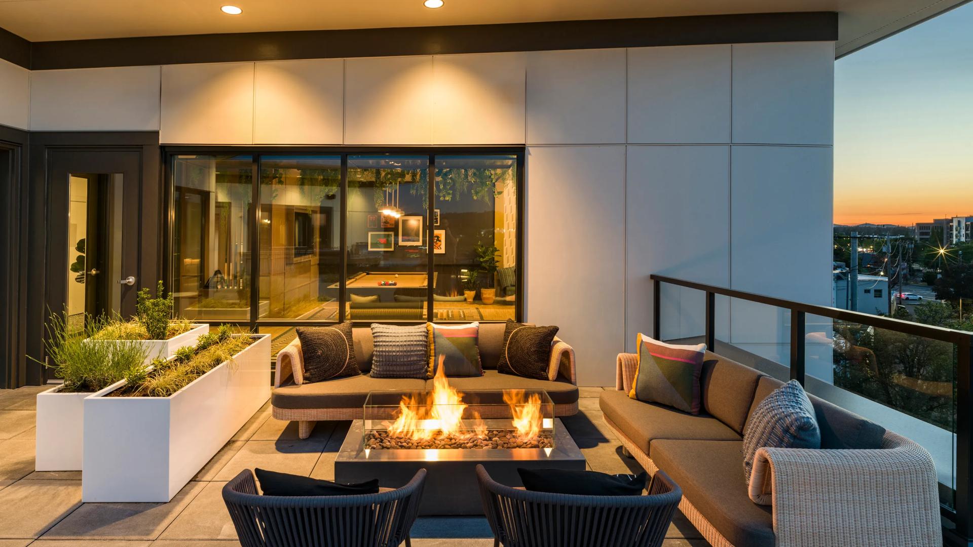 modera beaverton outdoor lounge apartment homes for rent in or