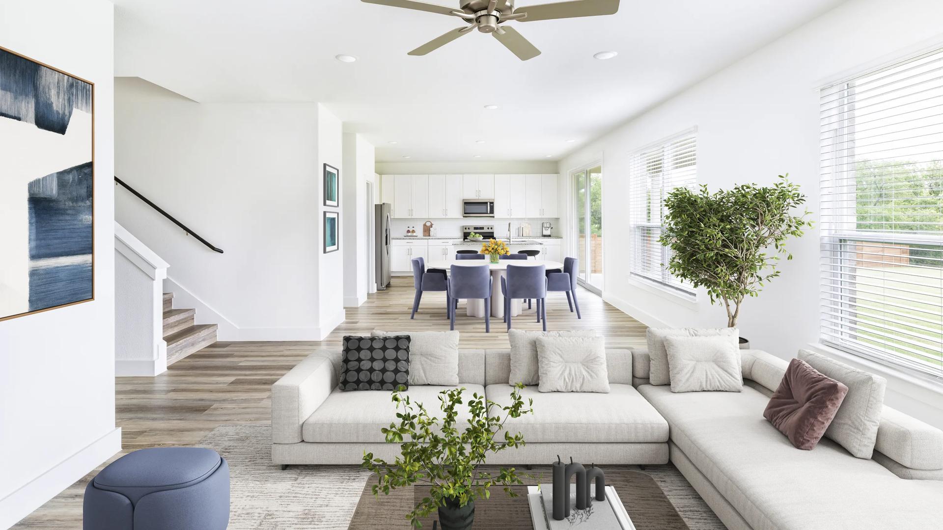 amavi celina homes for rent home interior with hardwood style flooring and open floor plan
