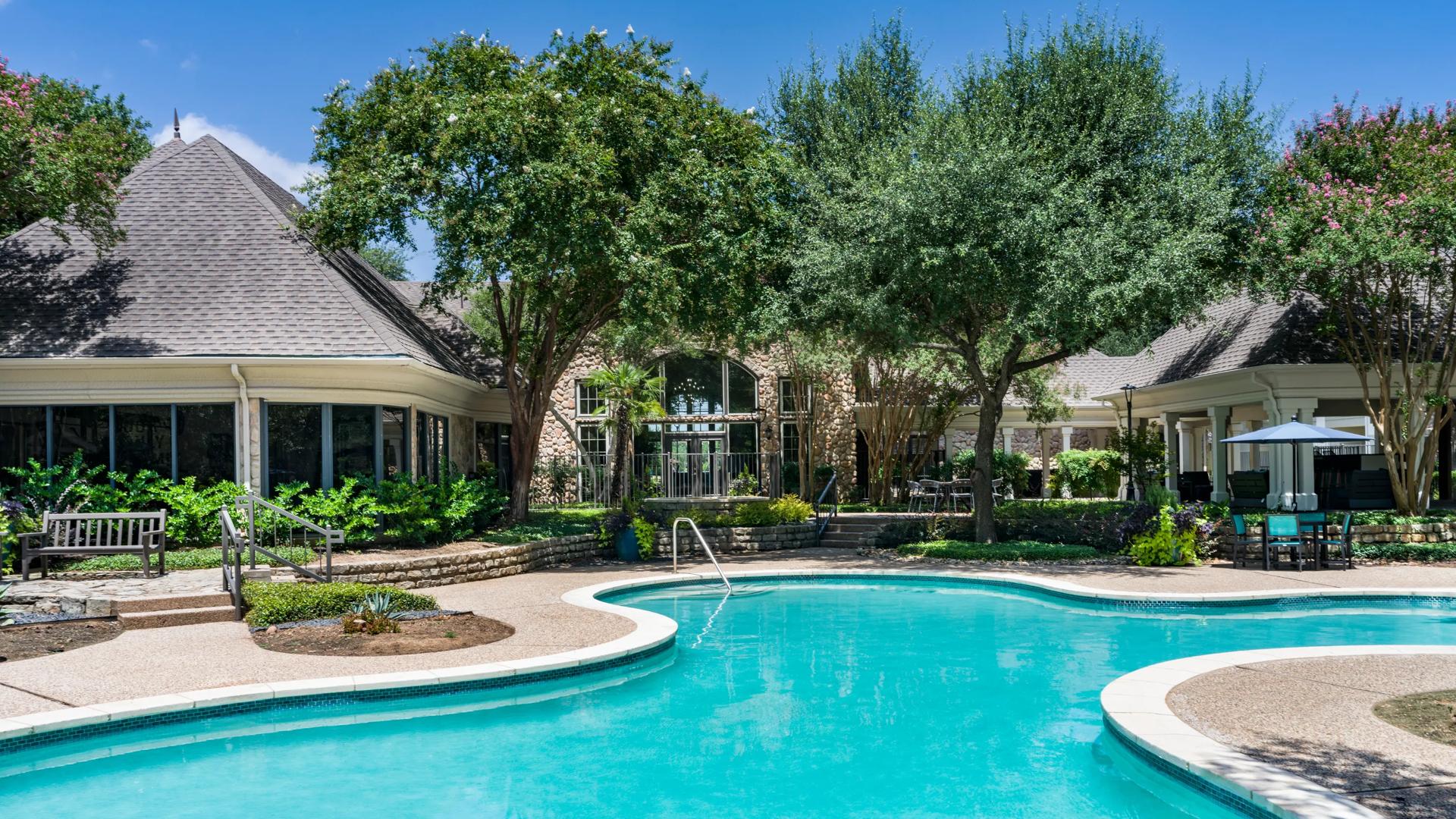 pool and sundeck alister sunset valley apartment homes for rent in austin texas
