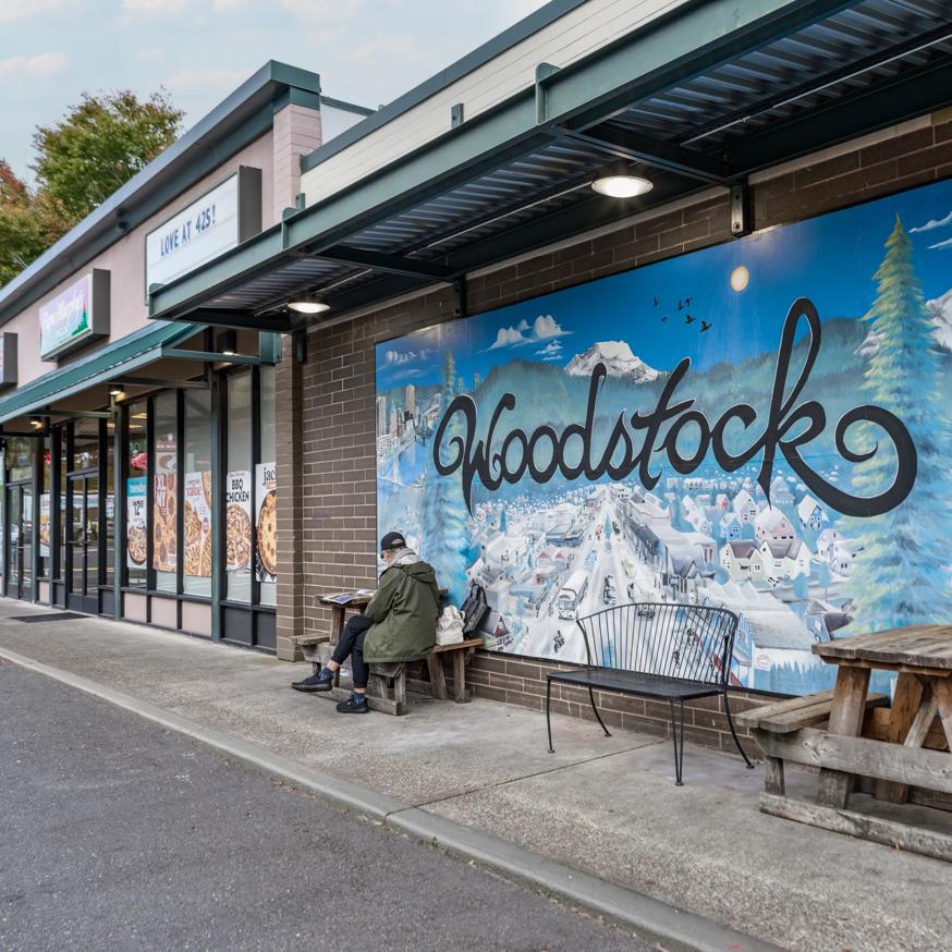 downtown woodstock mural portland or