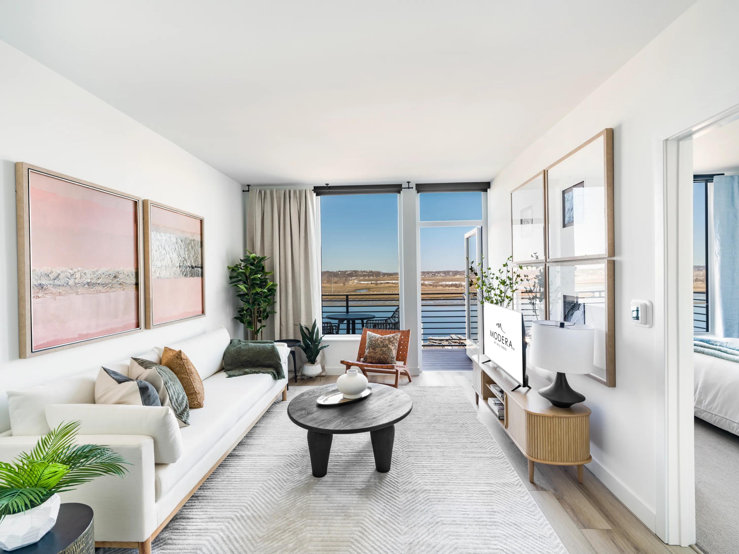 waterfront views and large windows modera revere beach apartment homes for rent in revere ma