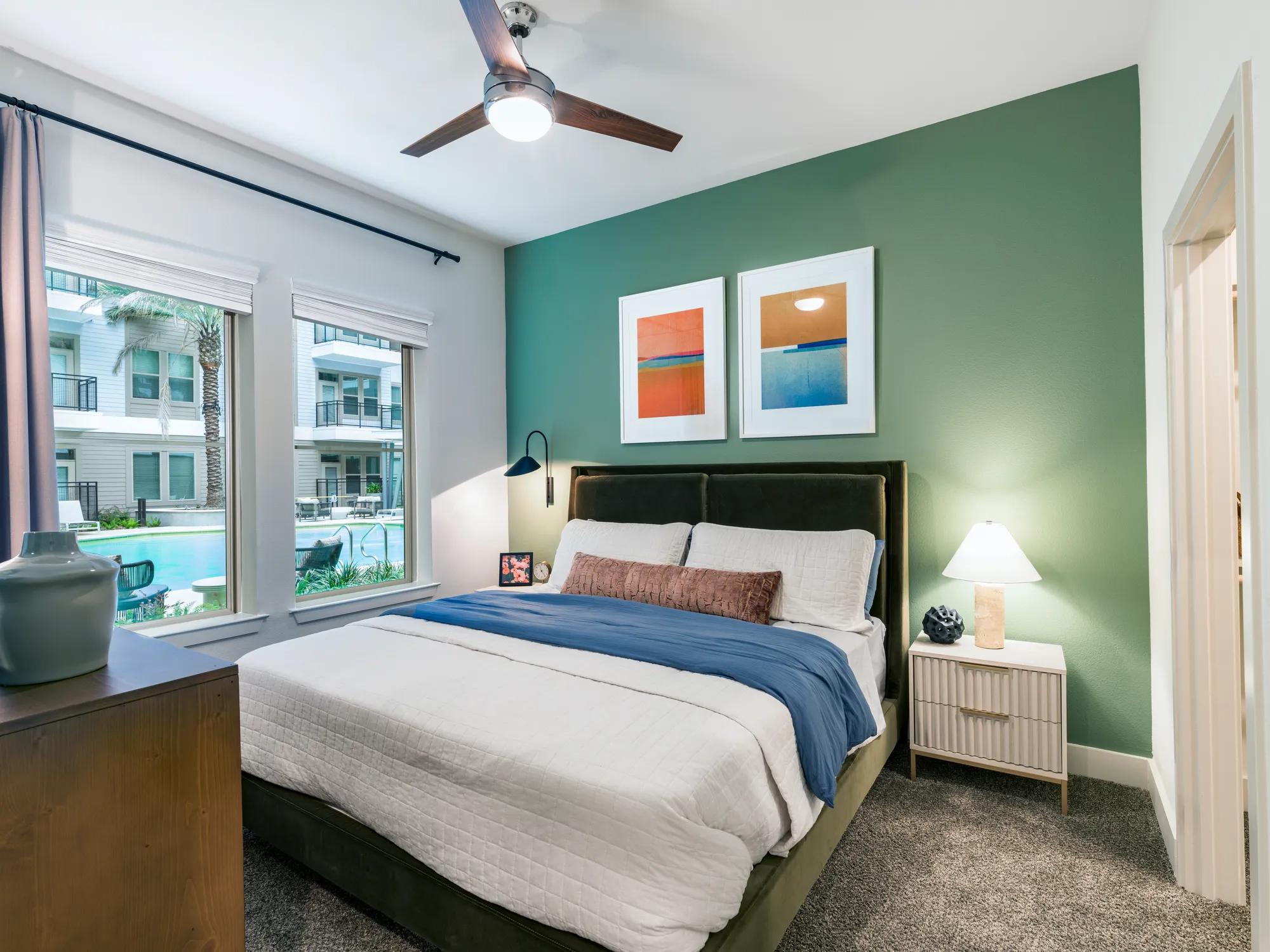 spacious bedrooms and large custom closets with plenty of storage