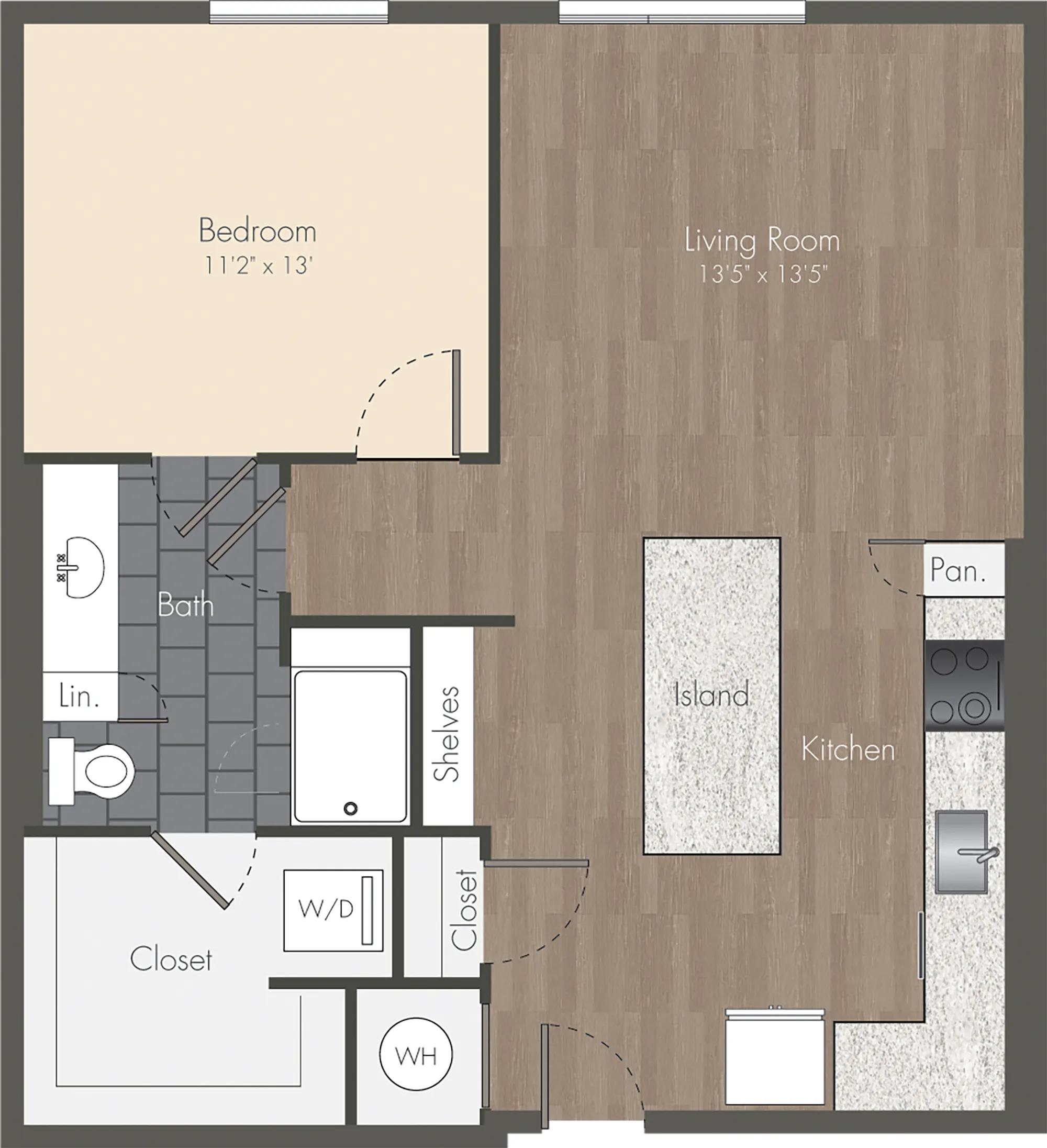 Studio, 1-, 2-, & 3-Bedroom Floor Plans at Dallas Apartments