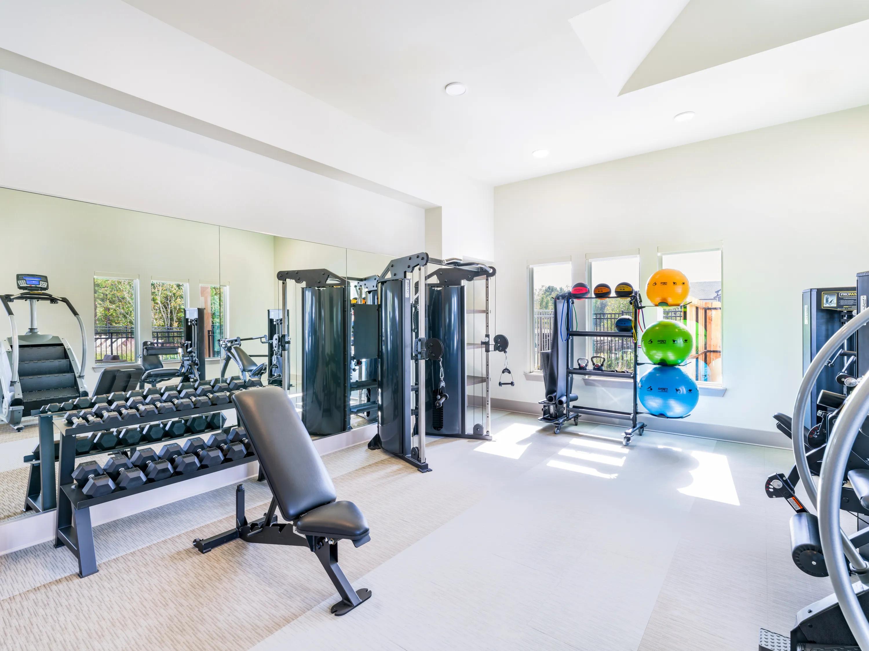 fitness center with cardio equipment beckett west fork apartment homes for rent in conroe tx
