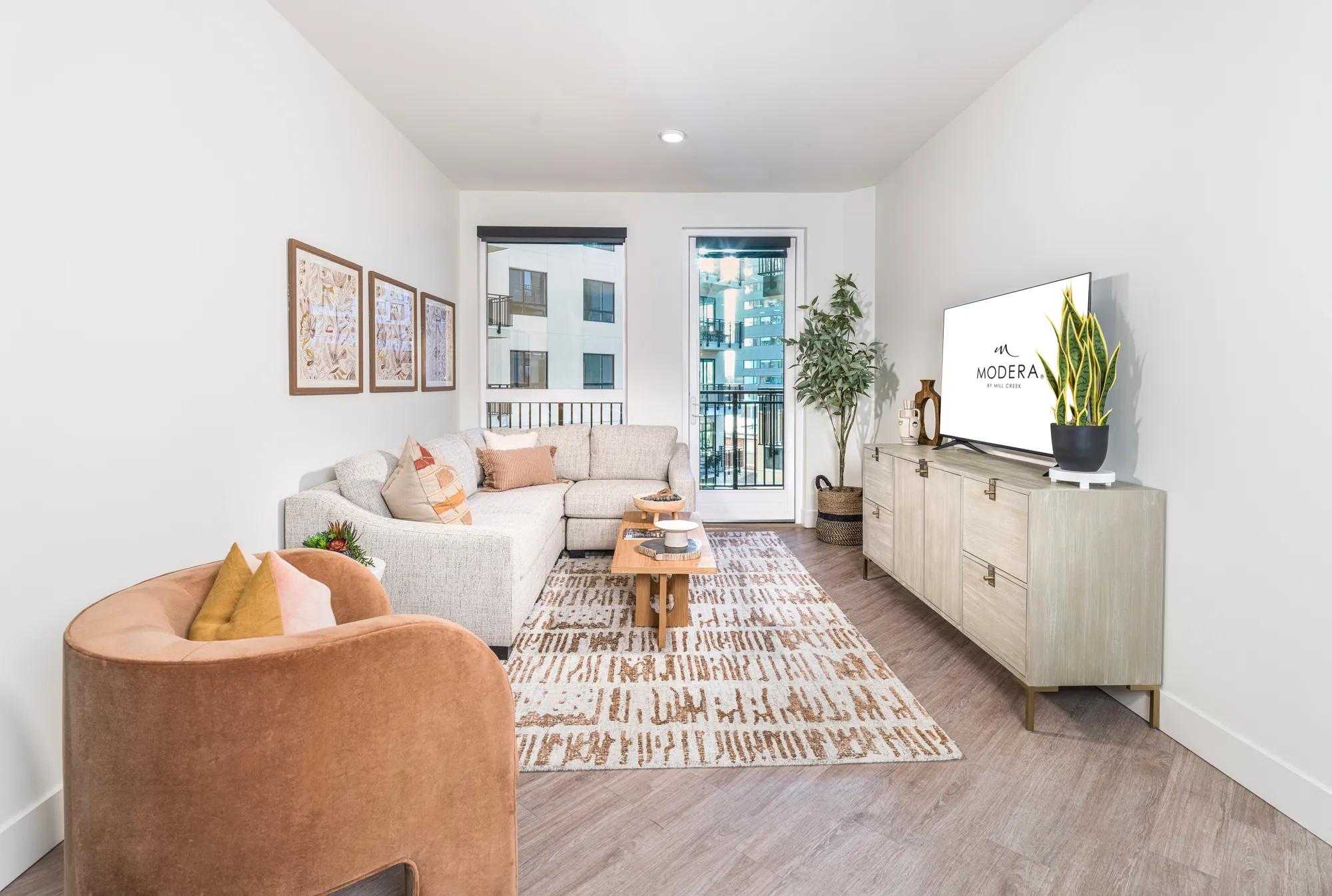 modera golden triangle apartment homes open floor plan denver co apartments