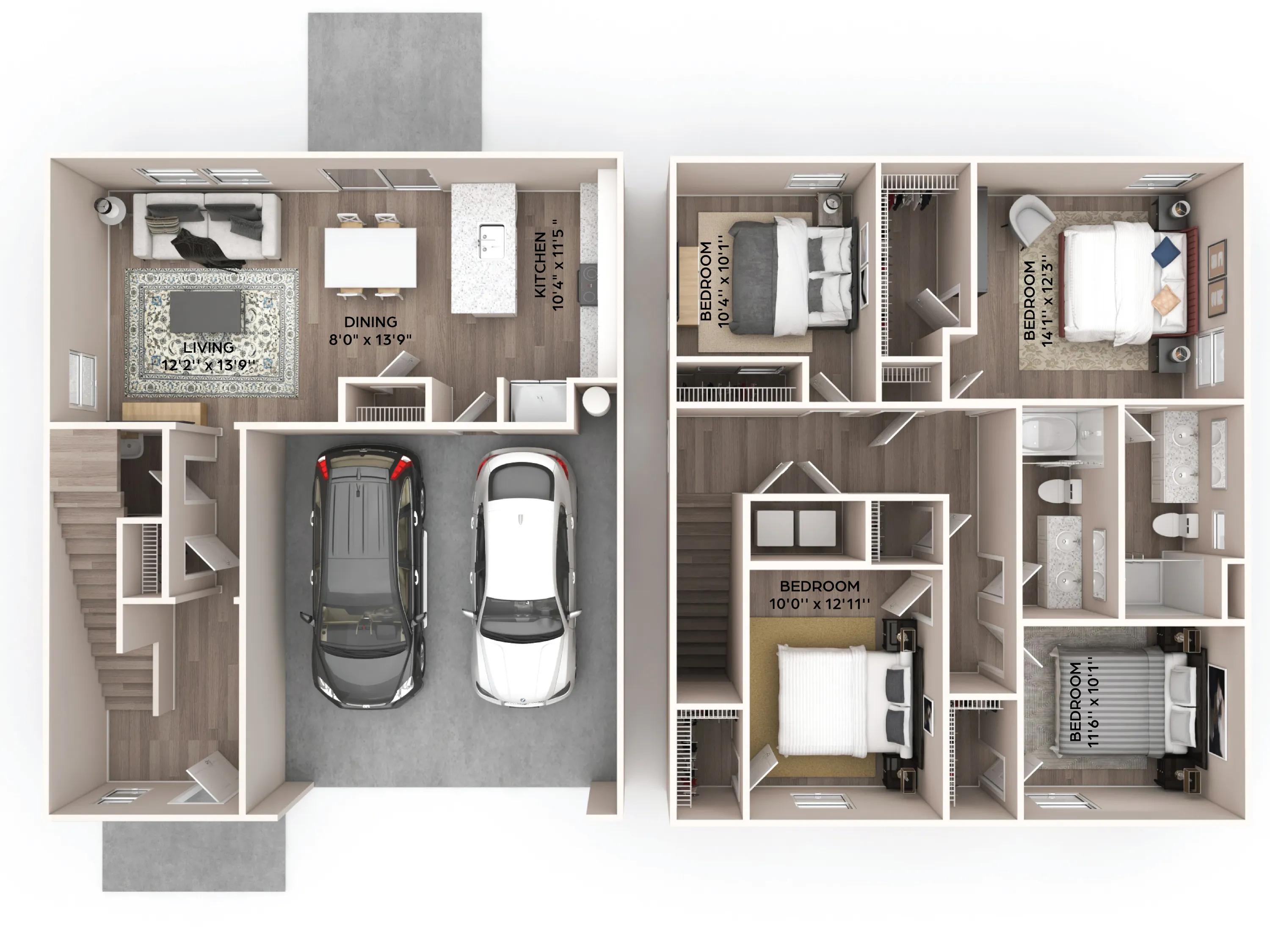 Four Bed Two and a half Bath in Durham | 1639 square feet