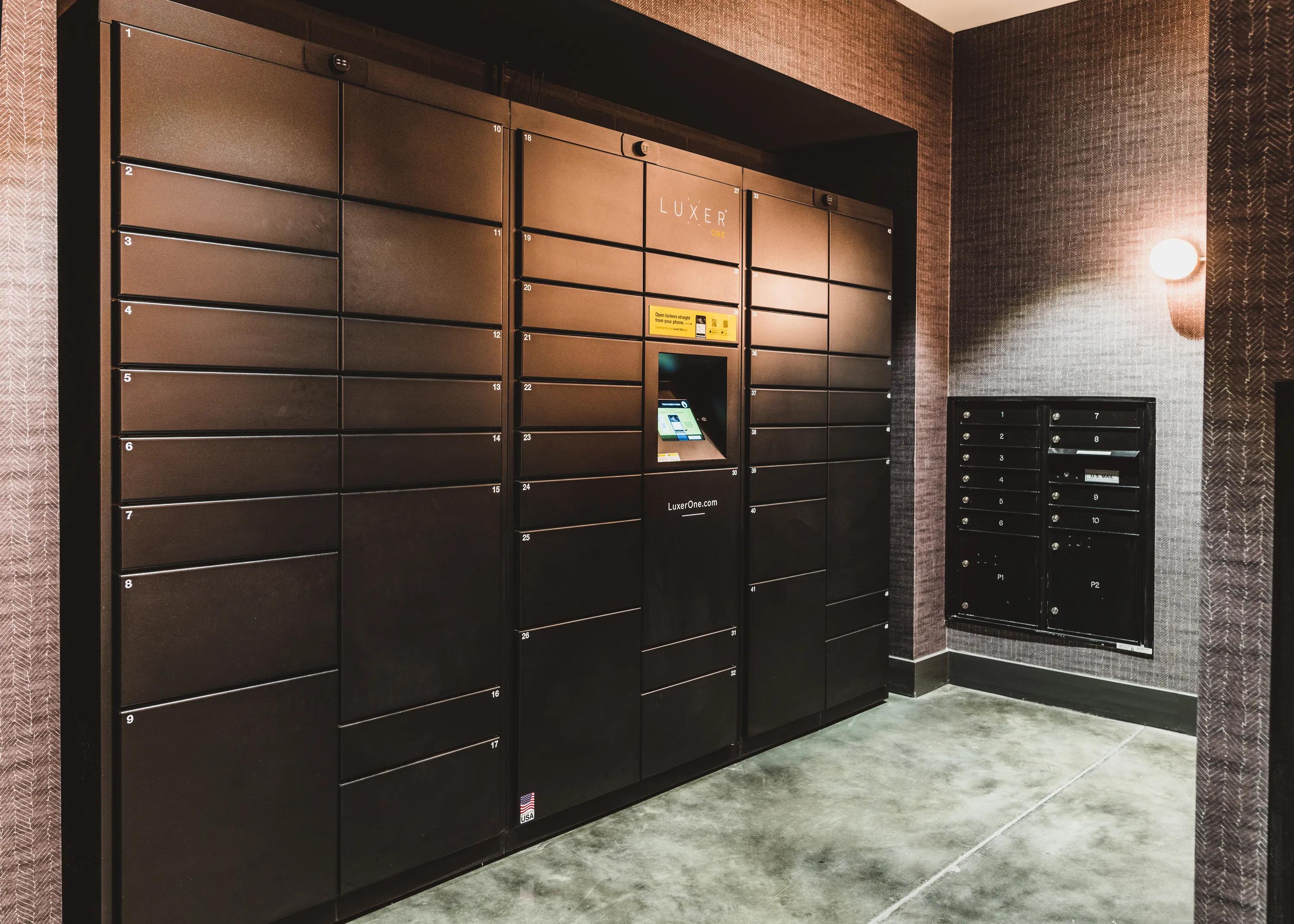 Package locker system modera reynoldstown