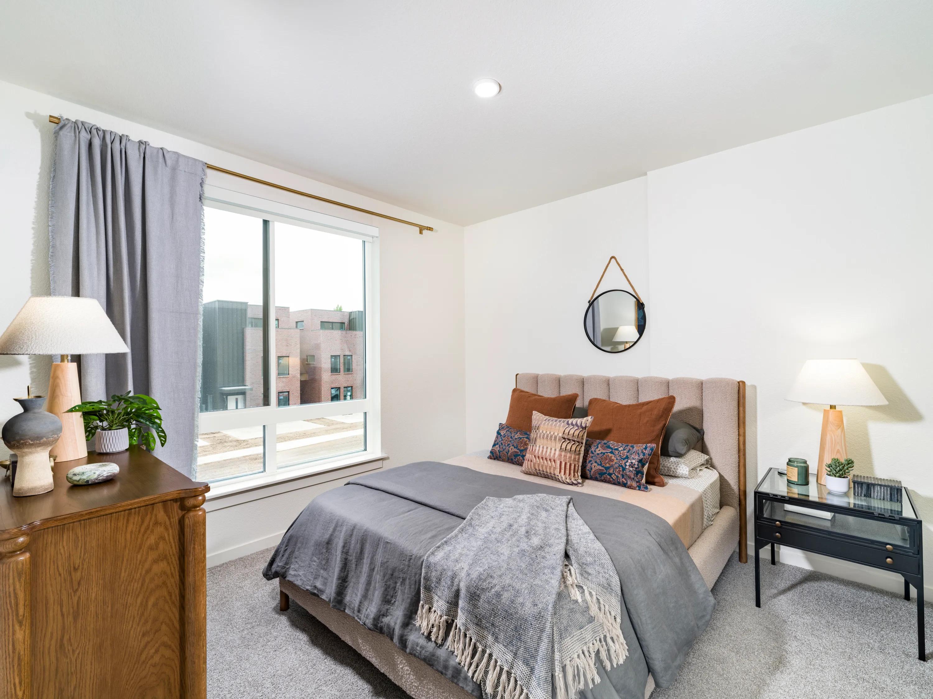 Spacious bedrooms with large custom closets modera university park