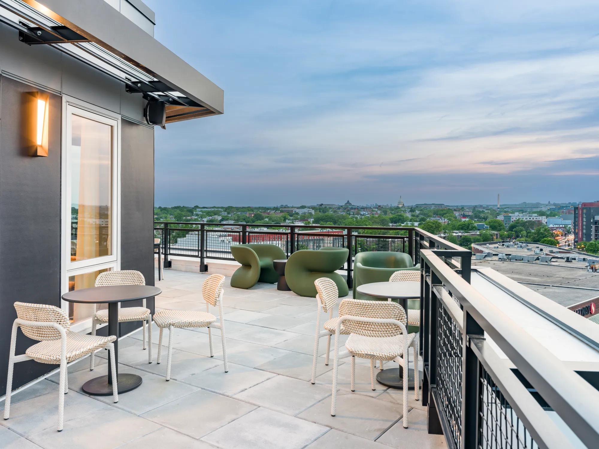 rooftop lounge modera h street apartment homes for rent in washington dc