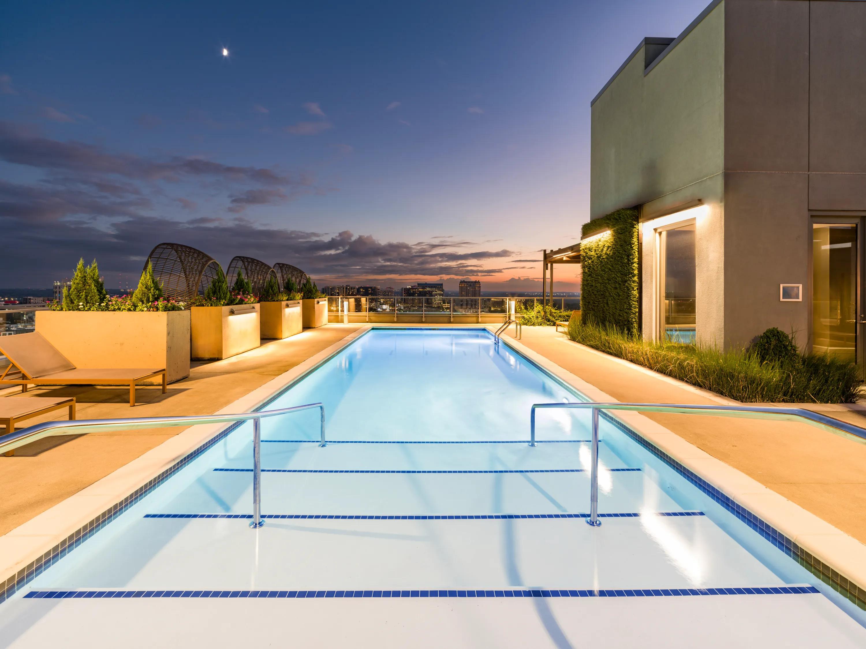 resident pool modera old ivy apartments in atlanta ga