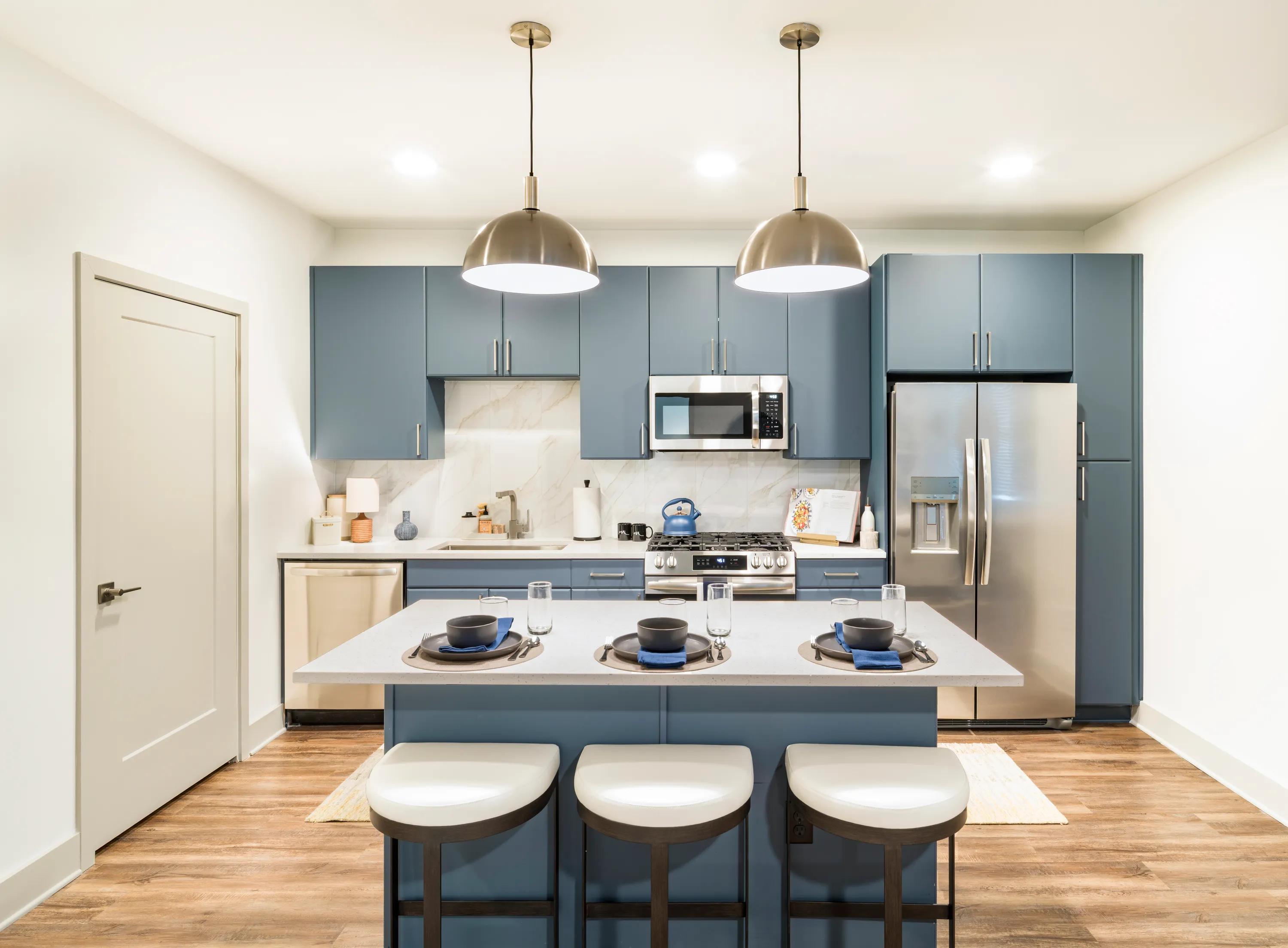 Chef-inspired kitchen with premium finishes modera westside trail apartment homes for rent in atlanta ga