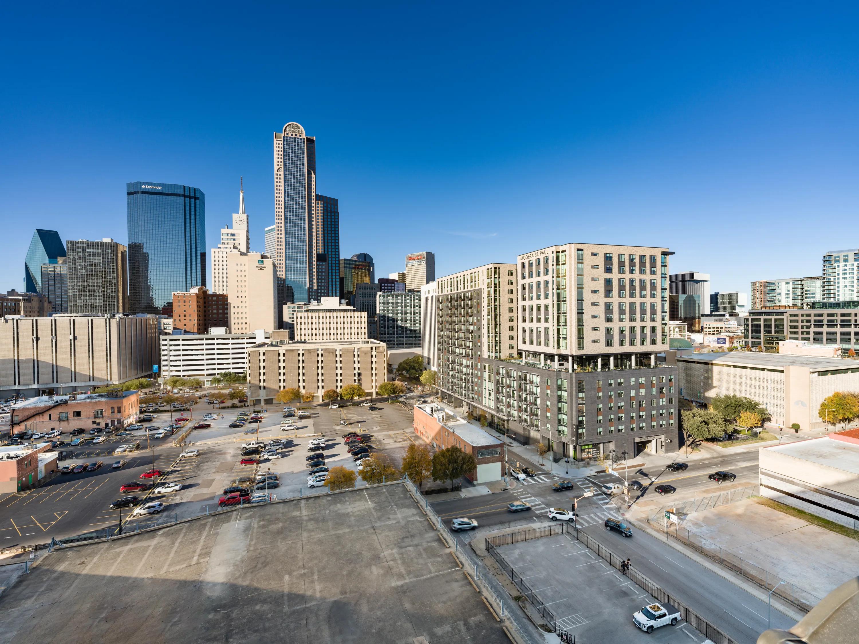 modera st paul dallas tx apartments building exterior from above