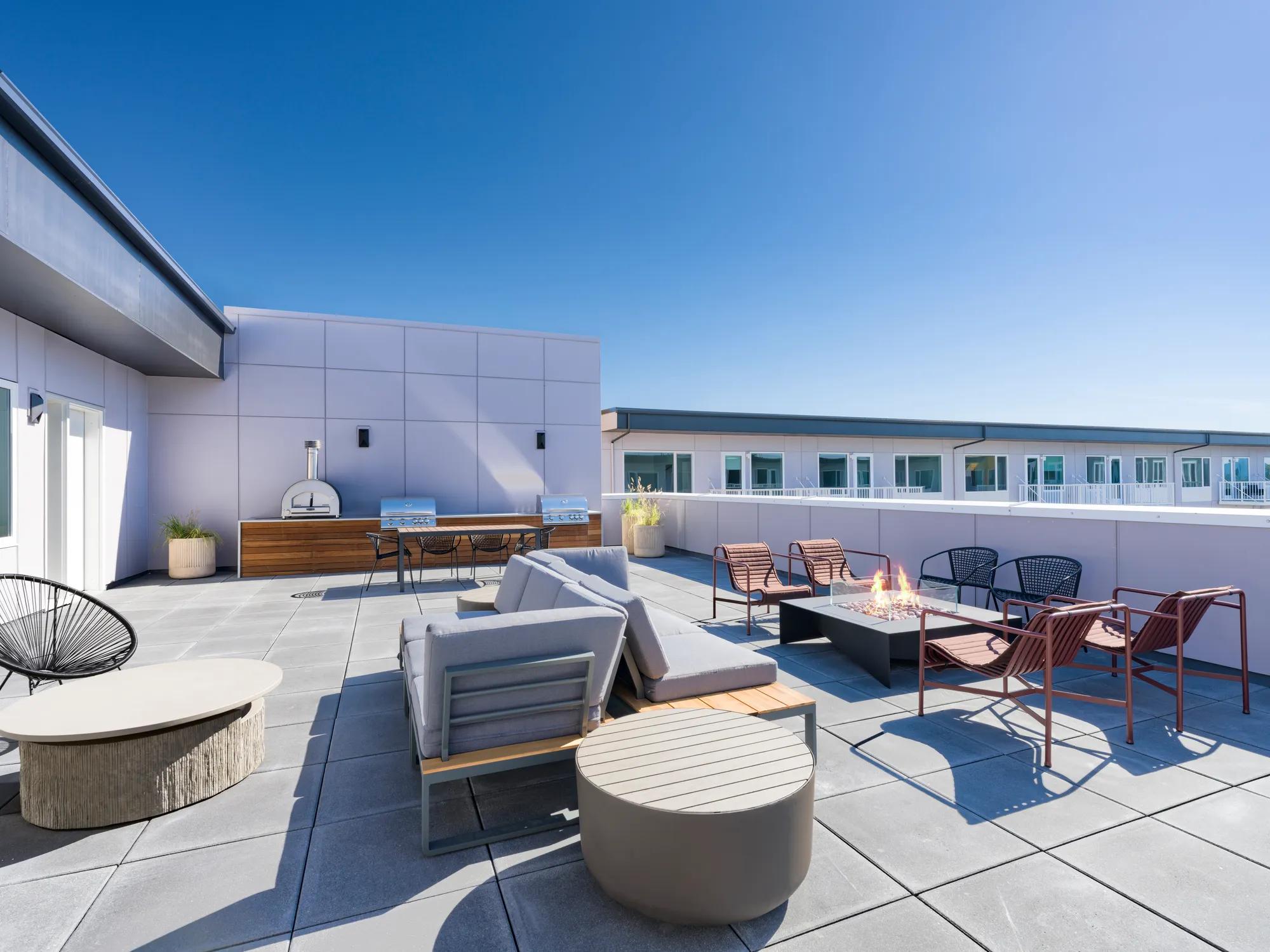 rooftop deck expansive city views modera raleigh hills