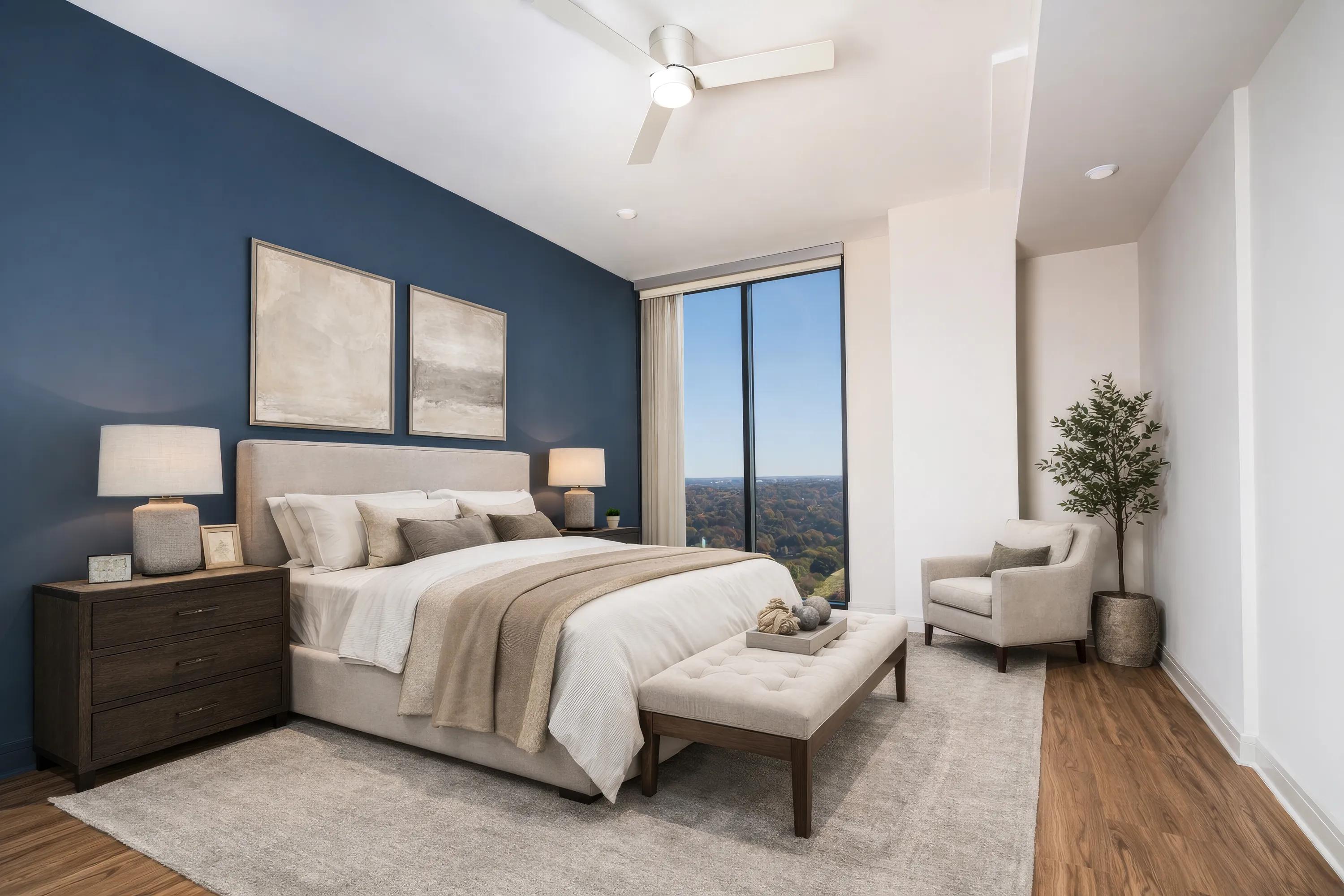 penthouse bedroom modera parkside apartment homes for rent in atlanta ga