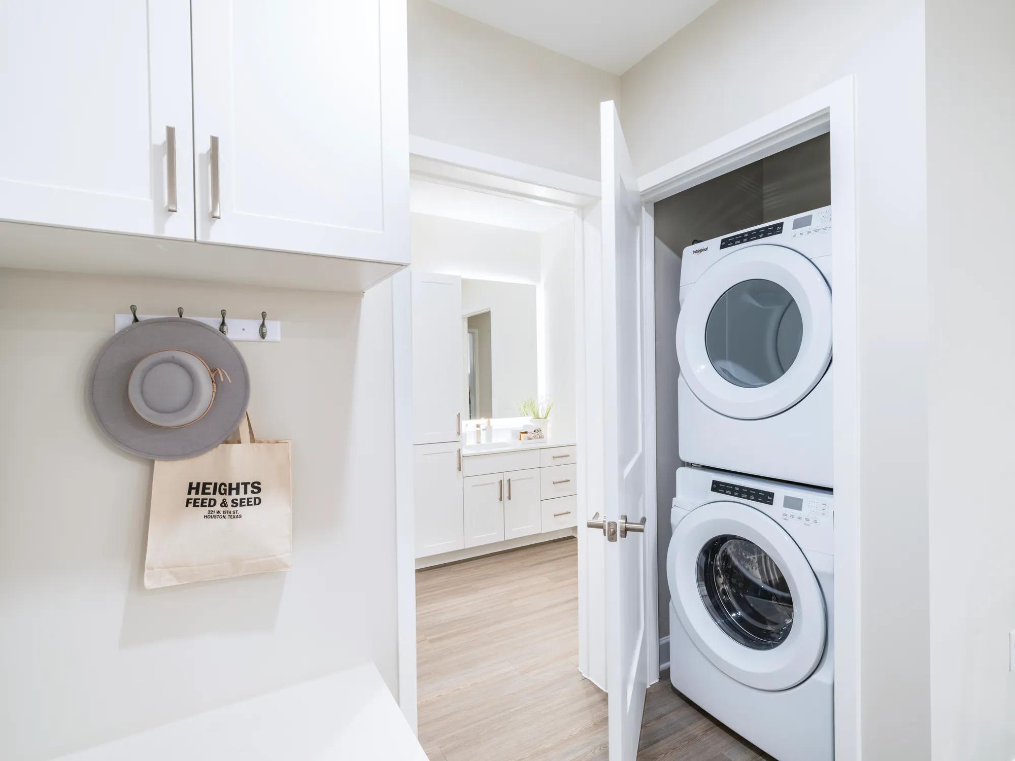 in-home full size washer and dryer