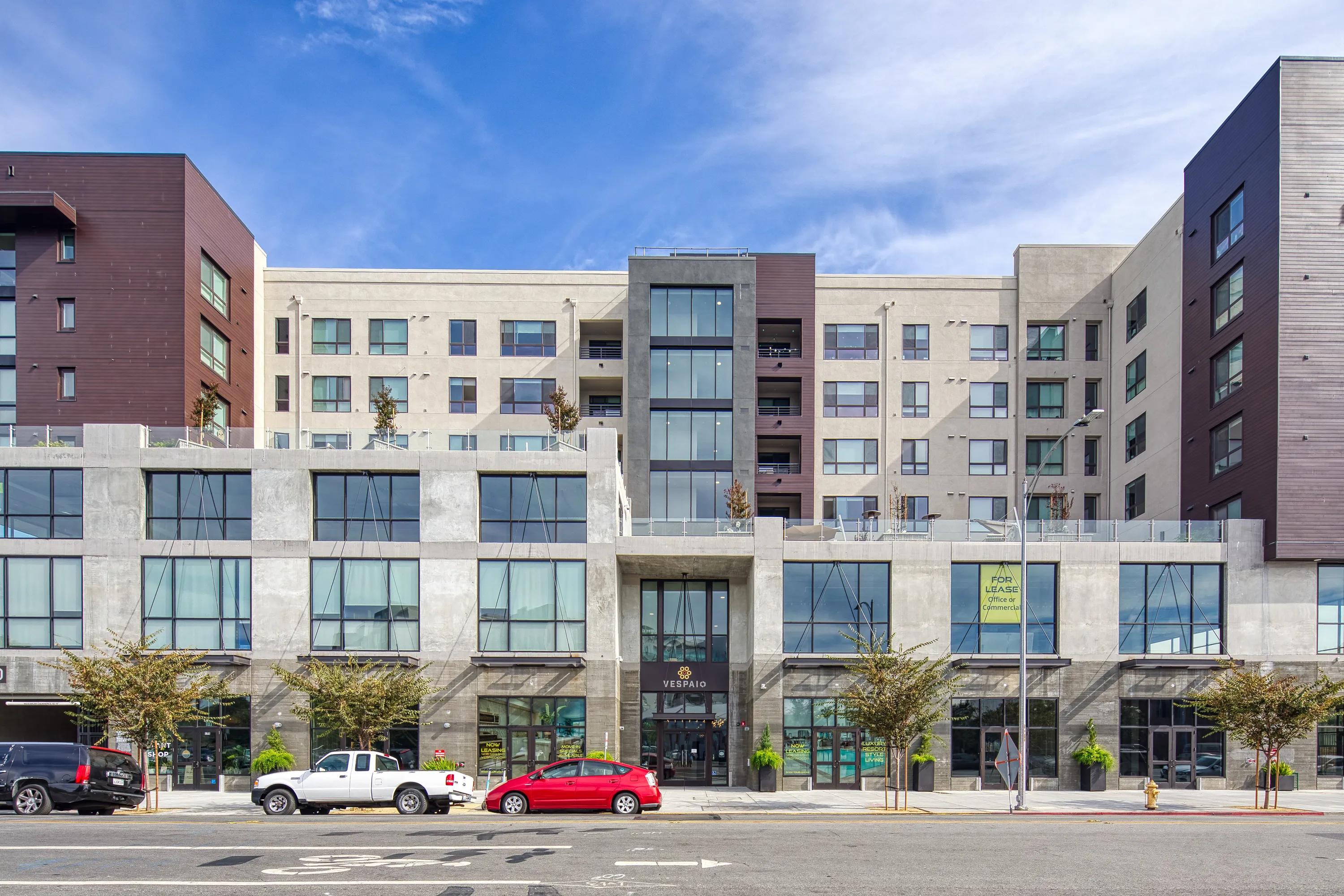 entrance street view vespaio apartments in san jose ca