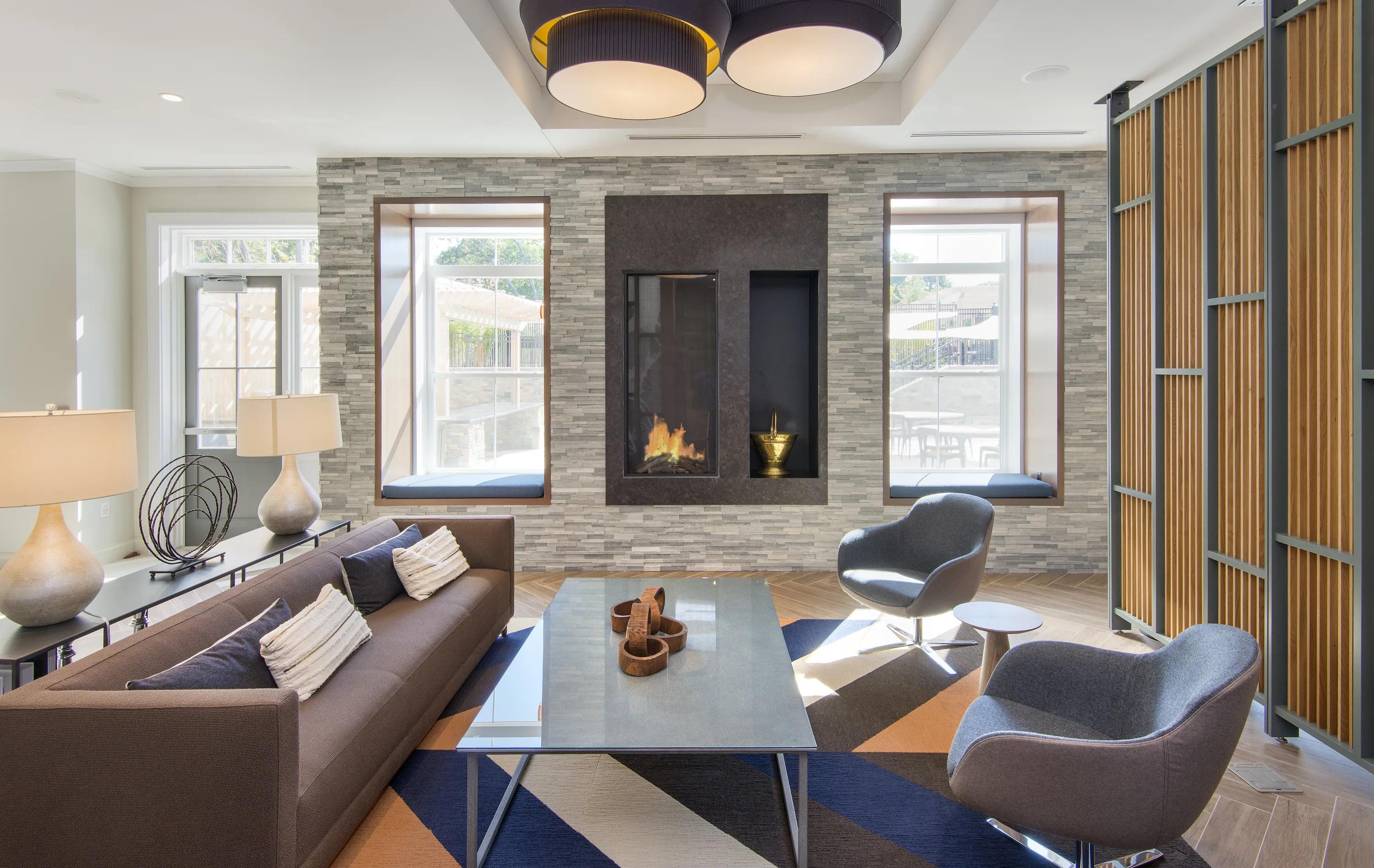 Expansive clubhouse with coffee bar