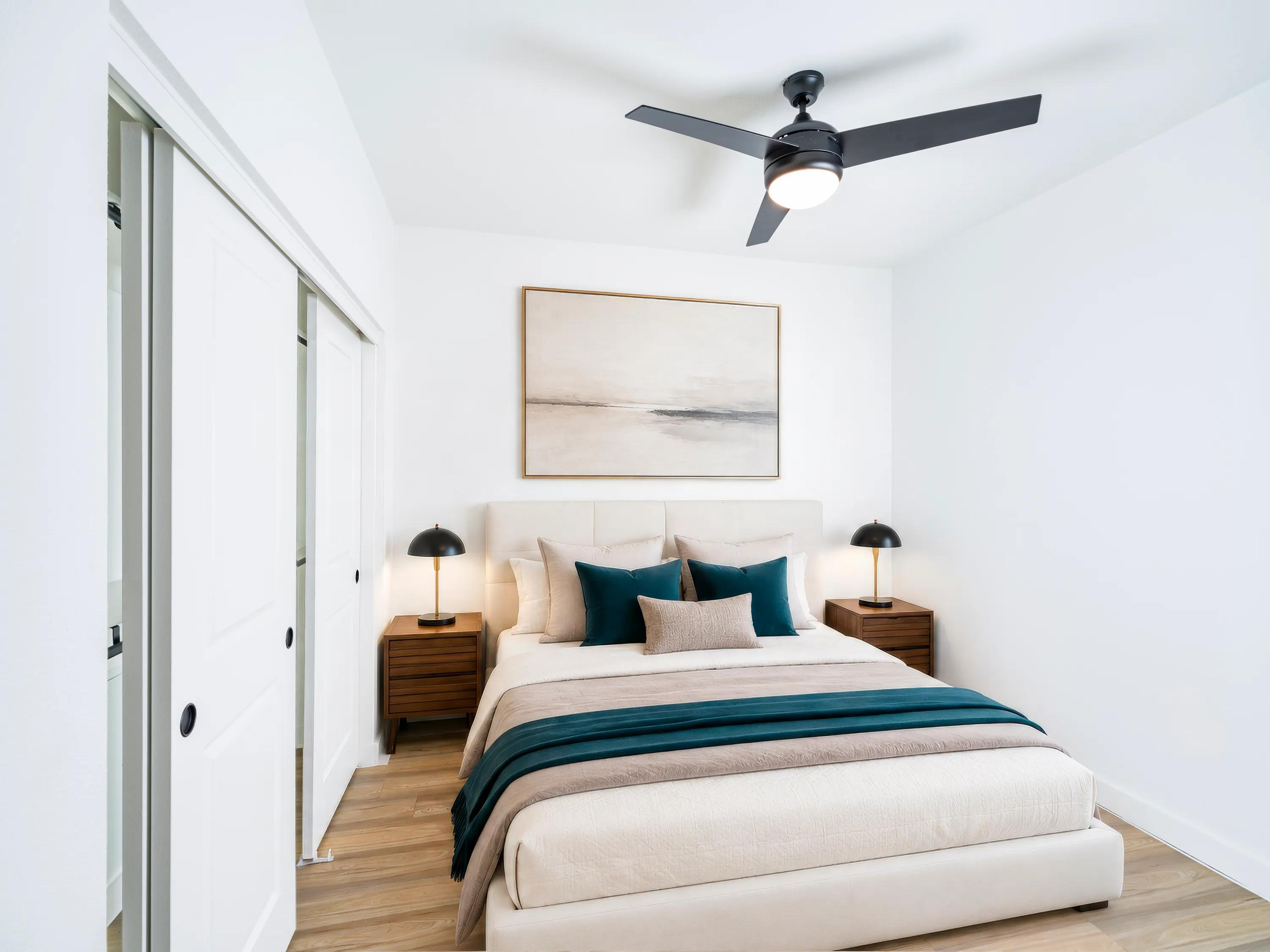 wood-style flooring, contemporary ceiling fan modera rio salado apartment homes for rent in tempe az