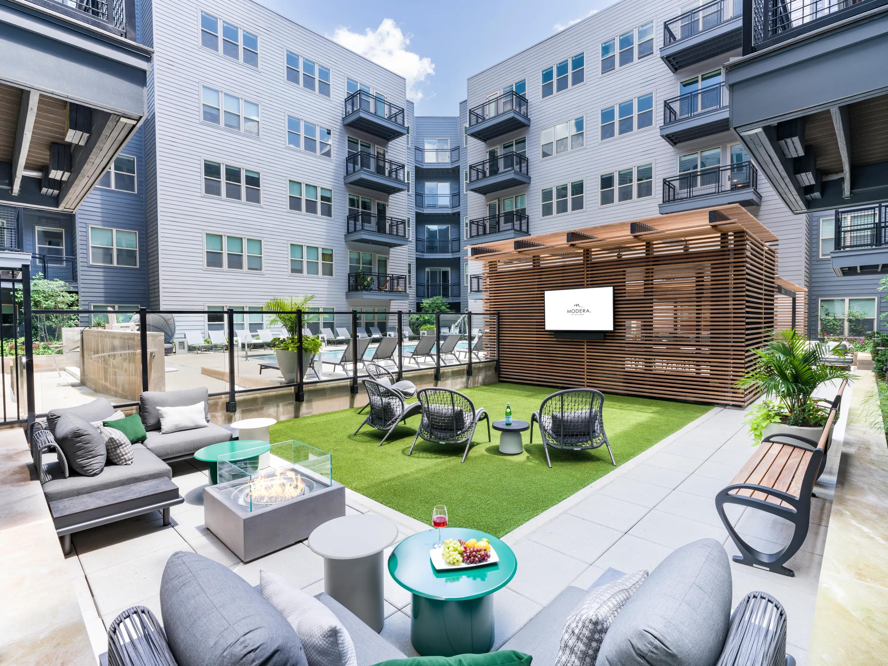 outdoor lounge modera falls church apartment homes for rent in va