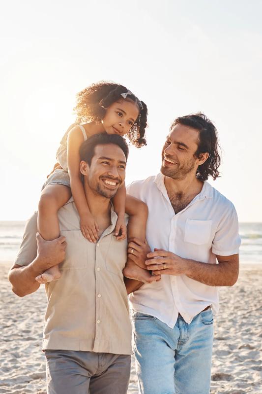 young family at the beach modera melrose apartments in oceanside ca