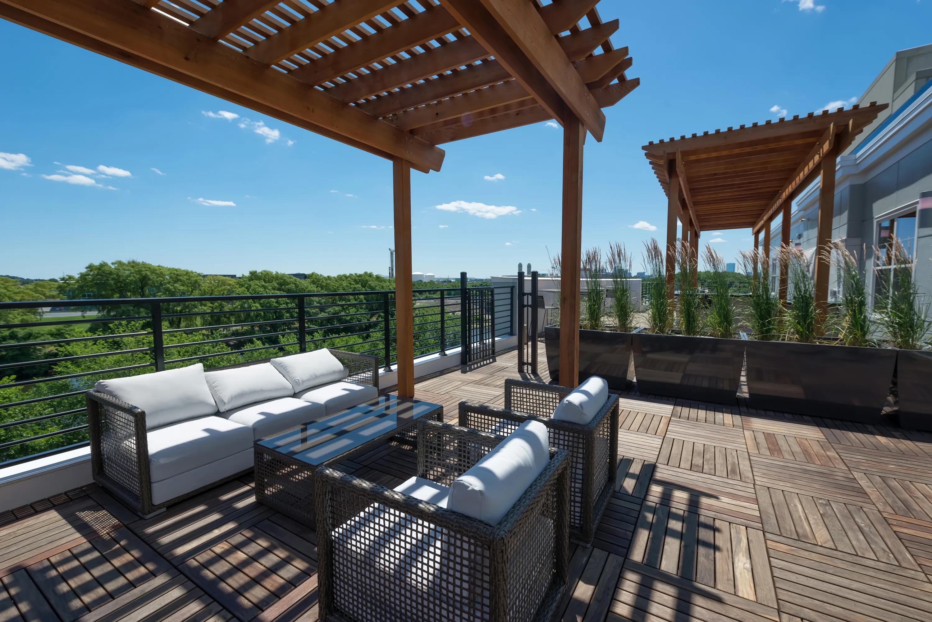 rooftop deck modera medford apartments medford ma