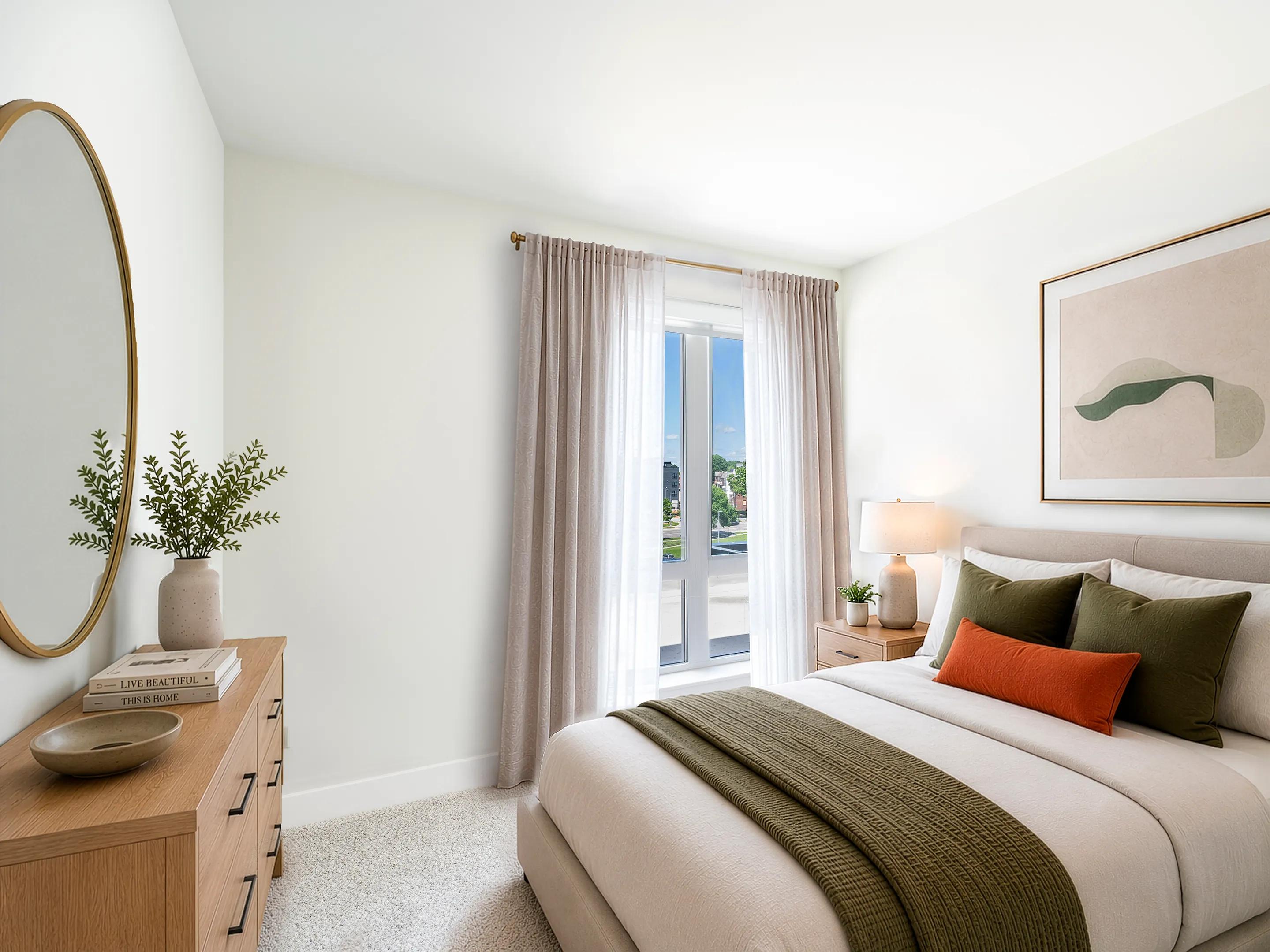 Plush carpet in bedrooms modera h street