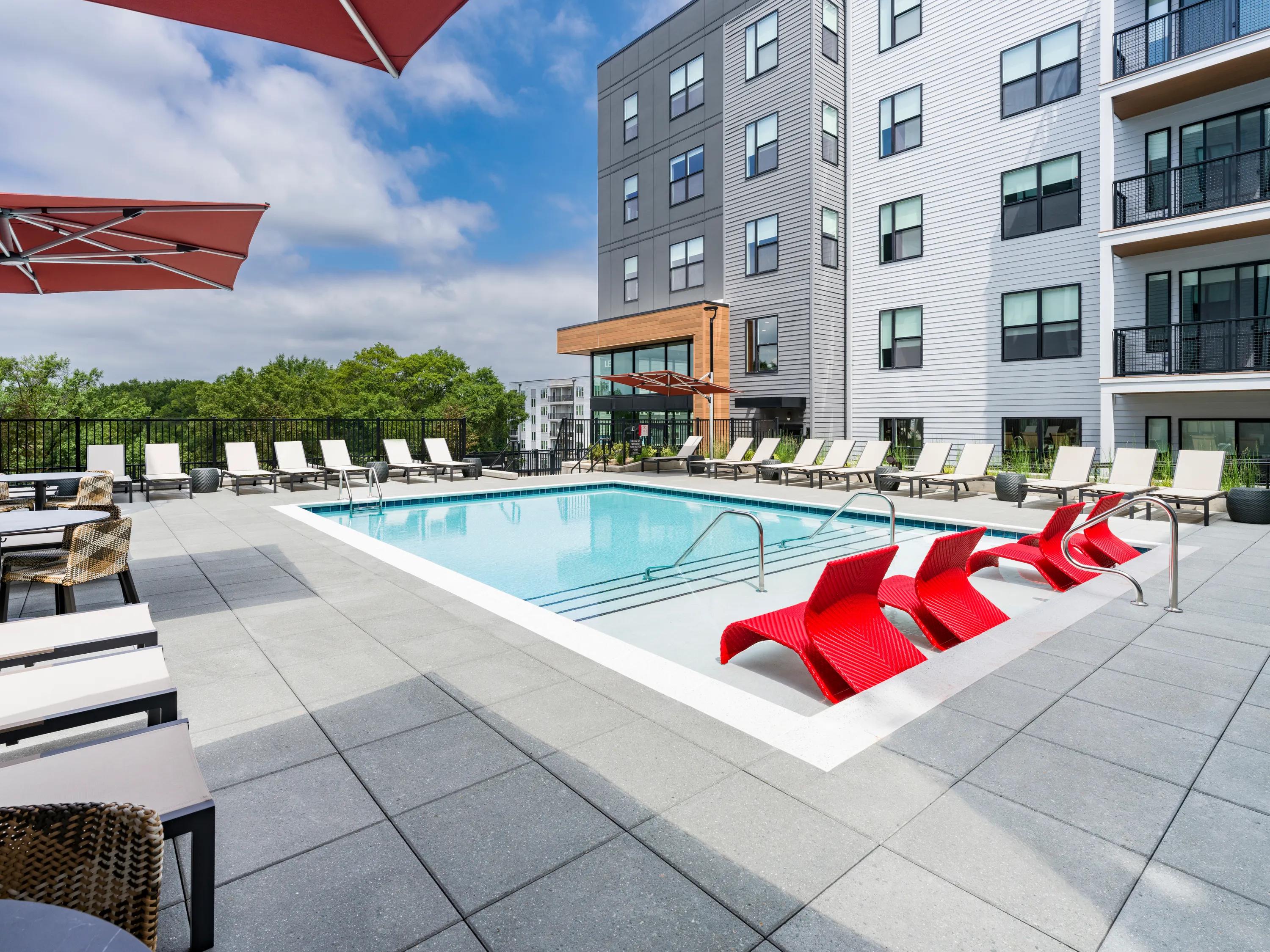 swimming pool modera loso apartment homes for rent in charlotte nc