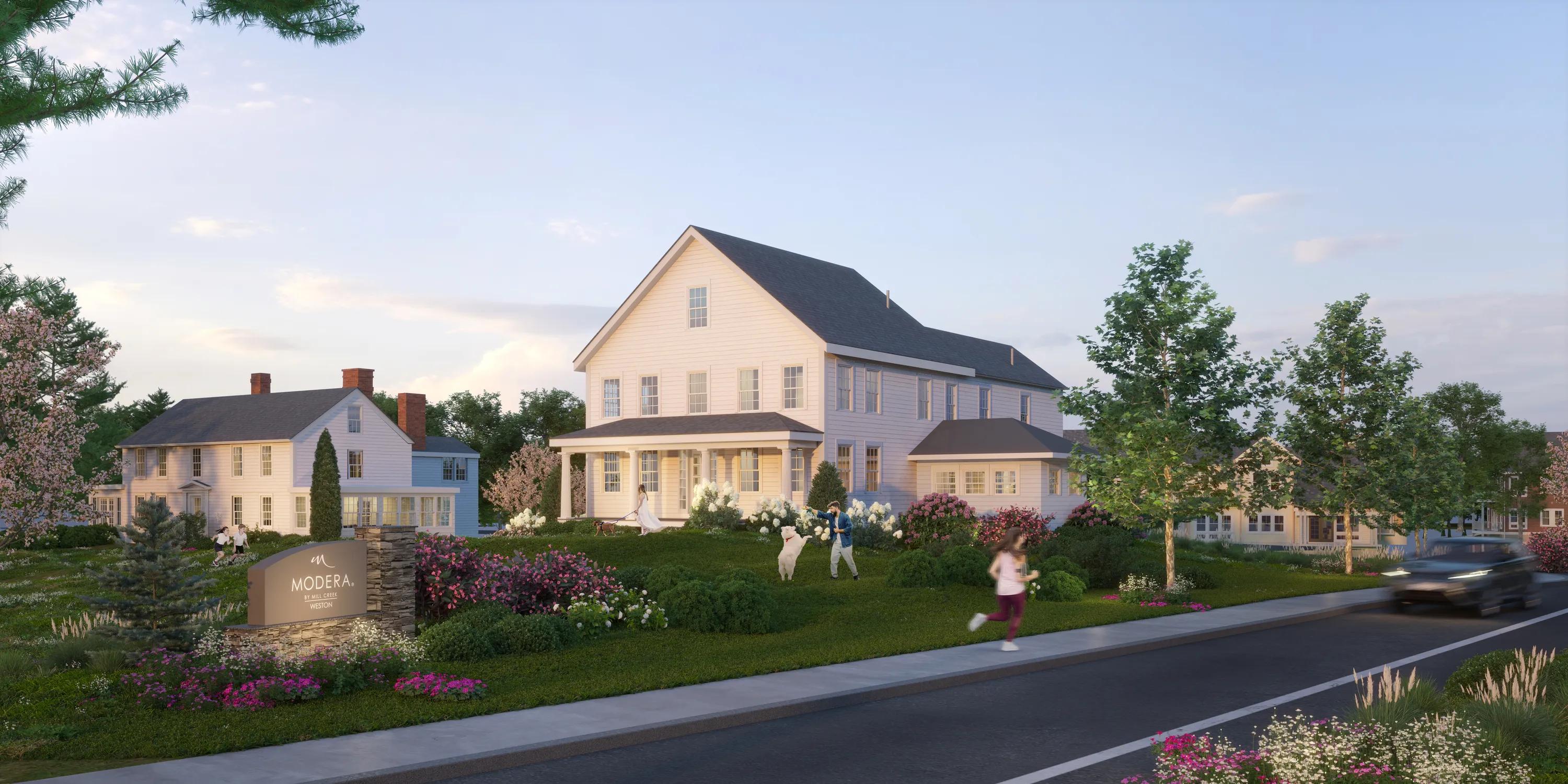 exterior rendering modera weston apartments for rent in weston ma near boston