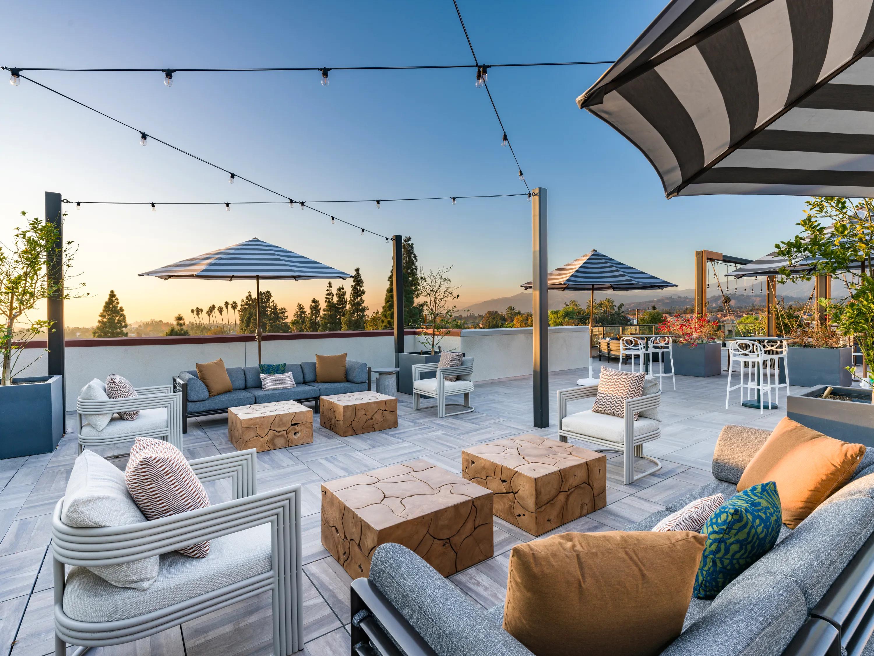 outdoor lounge spaces modera pomona apartments pomona ca