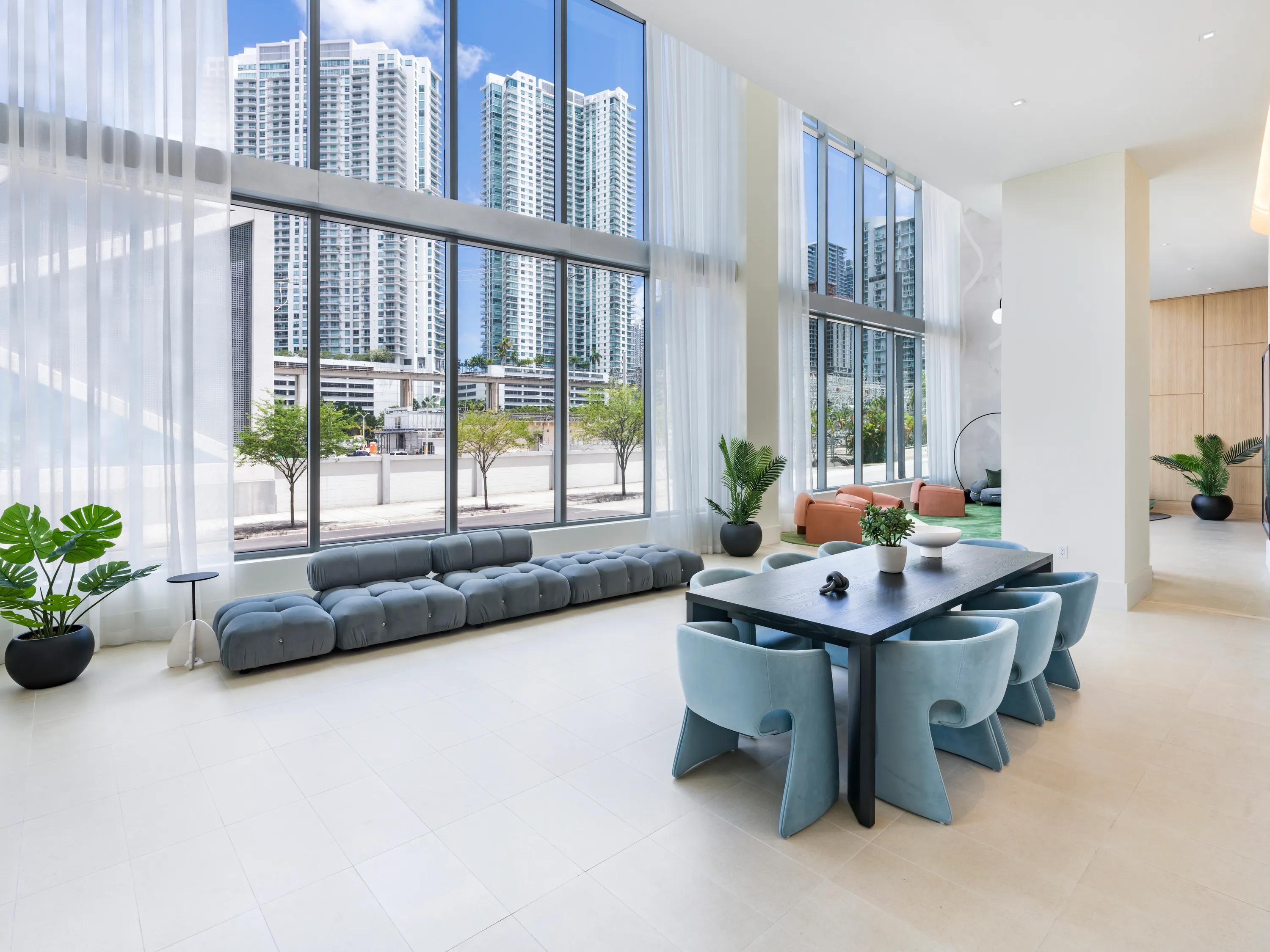 resident lobby and onsite leasing office modera riverside apartment homes for rent in miami fl