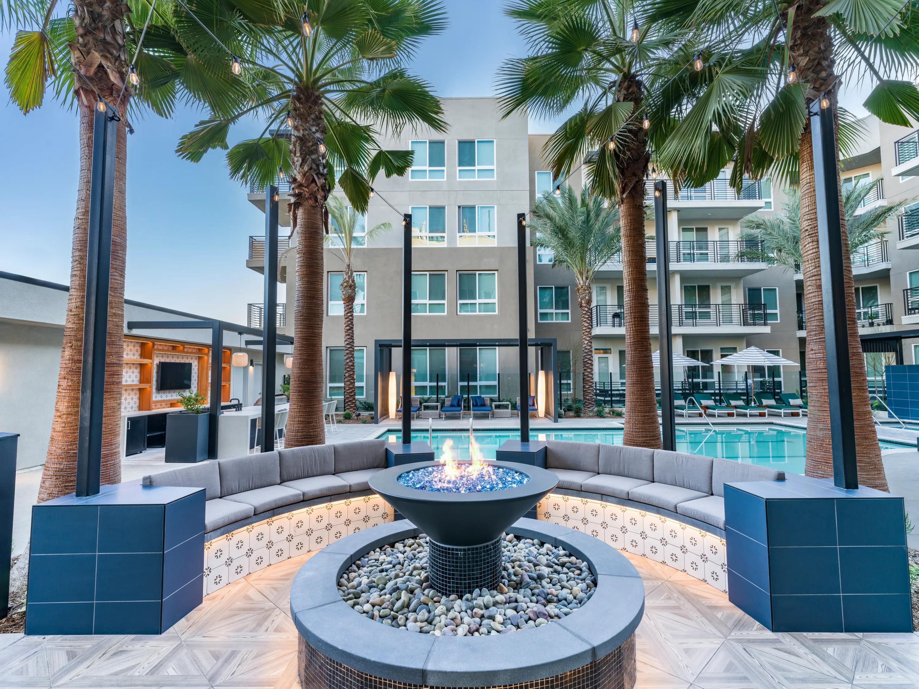 fountains and water features near pool modera pomona apartments pomona ca
