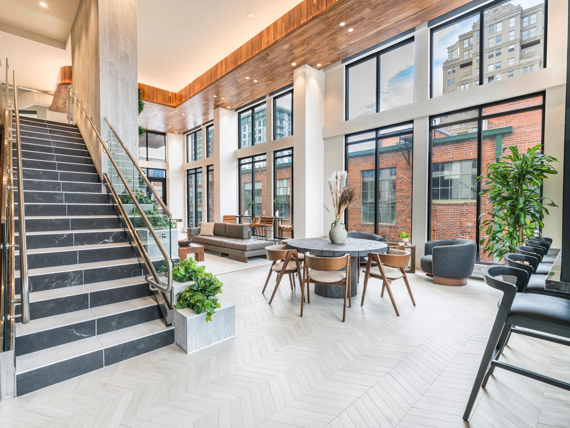 leasing office rendering modera golden triangle apartment homes for rent in denver co