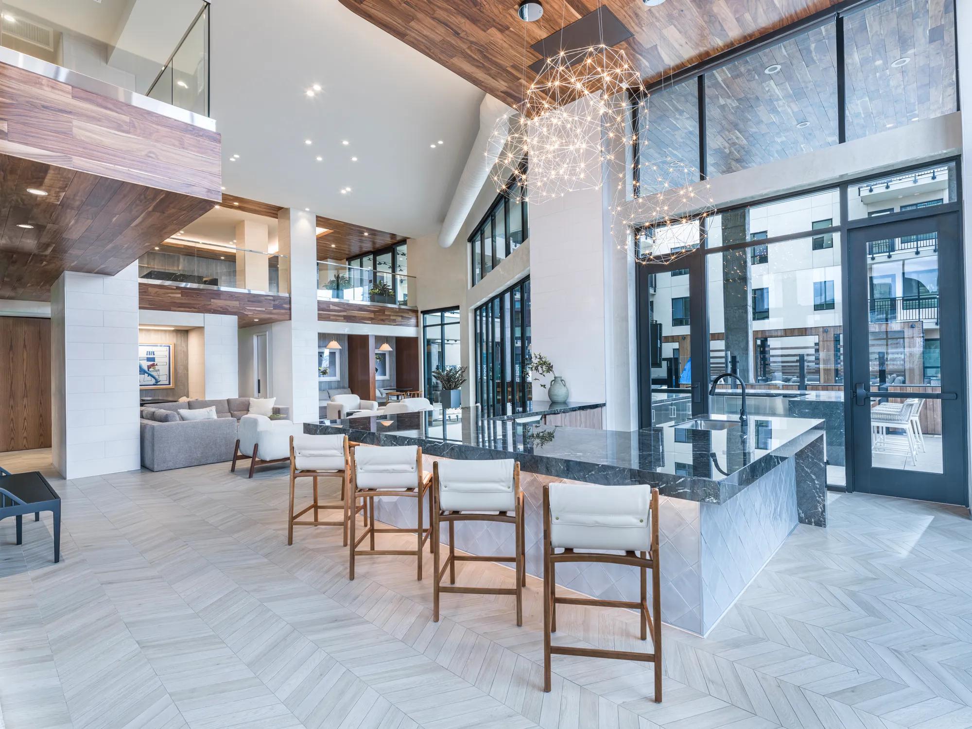 spacious open floor plans at Modera Golden Triangle.