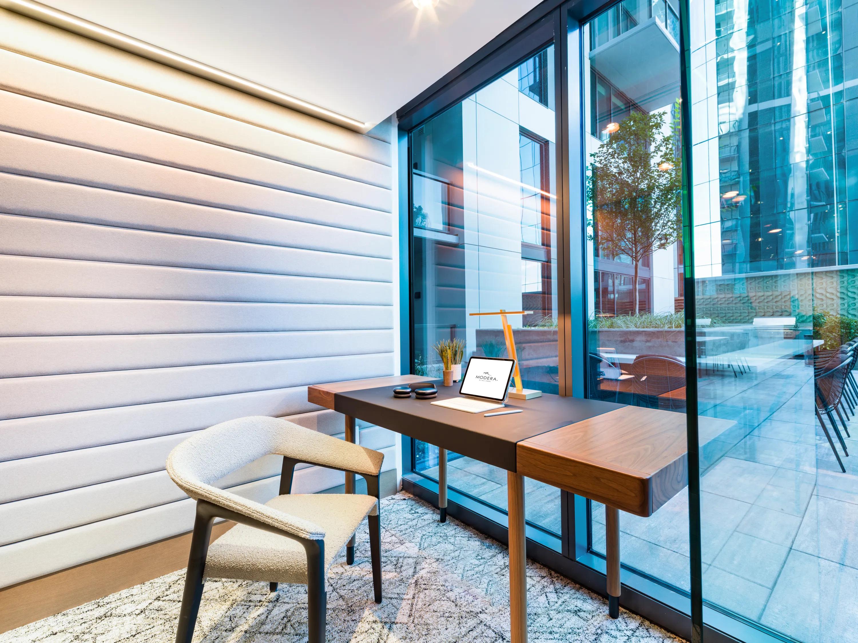 coworking space with views of courtyard modera mcgavock apartment homes for rent in nashville tn