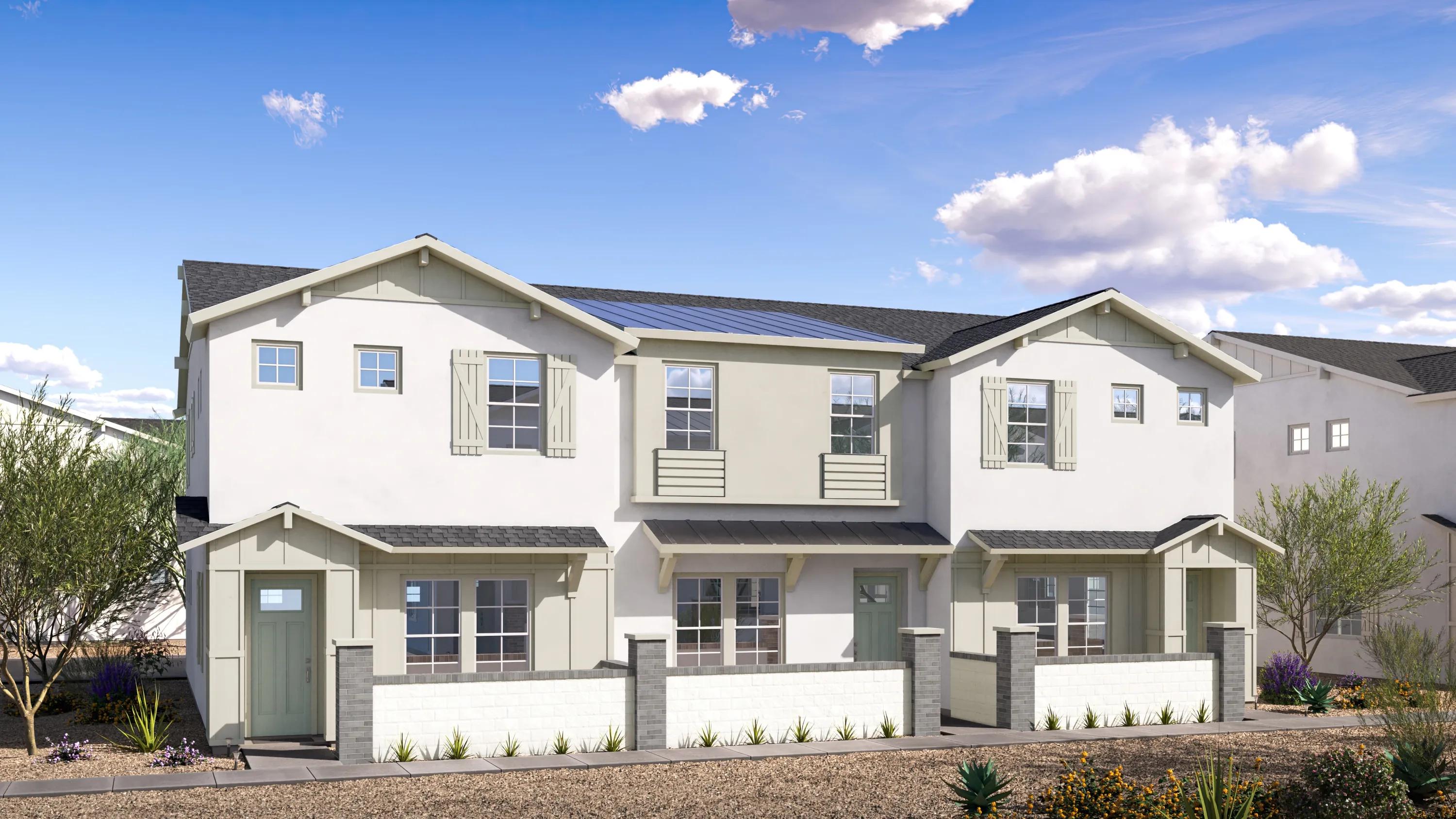 Exterior build to rent homes in queen creek, az