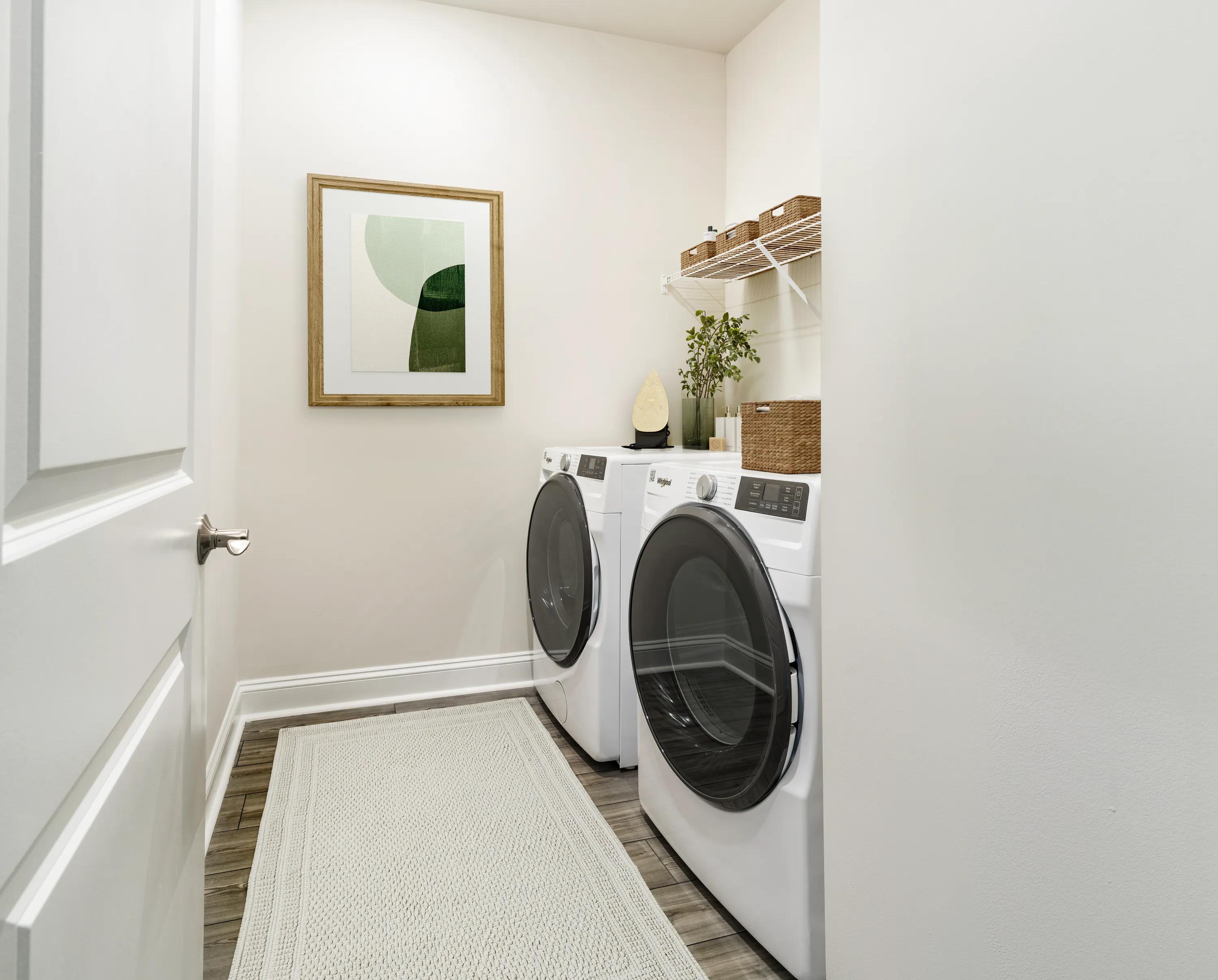 in home full size washer and dryer and dedicated laundry room amavi brier creek homes for rent in durham nc