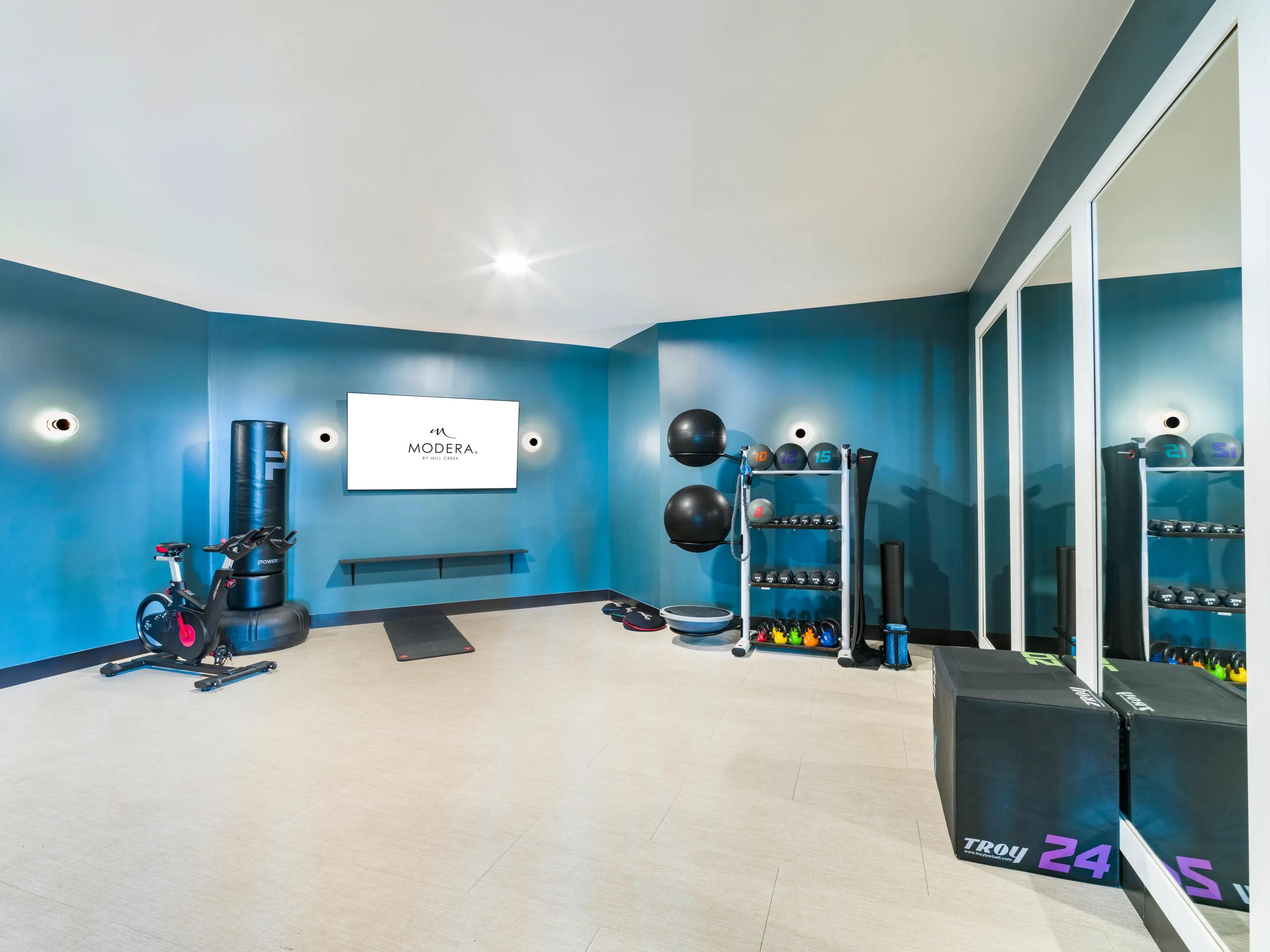 peleton studio modera west wash apartments for rent denver co